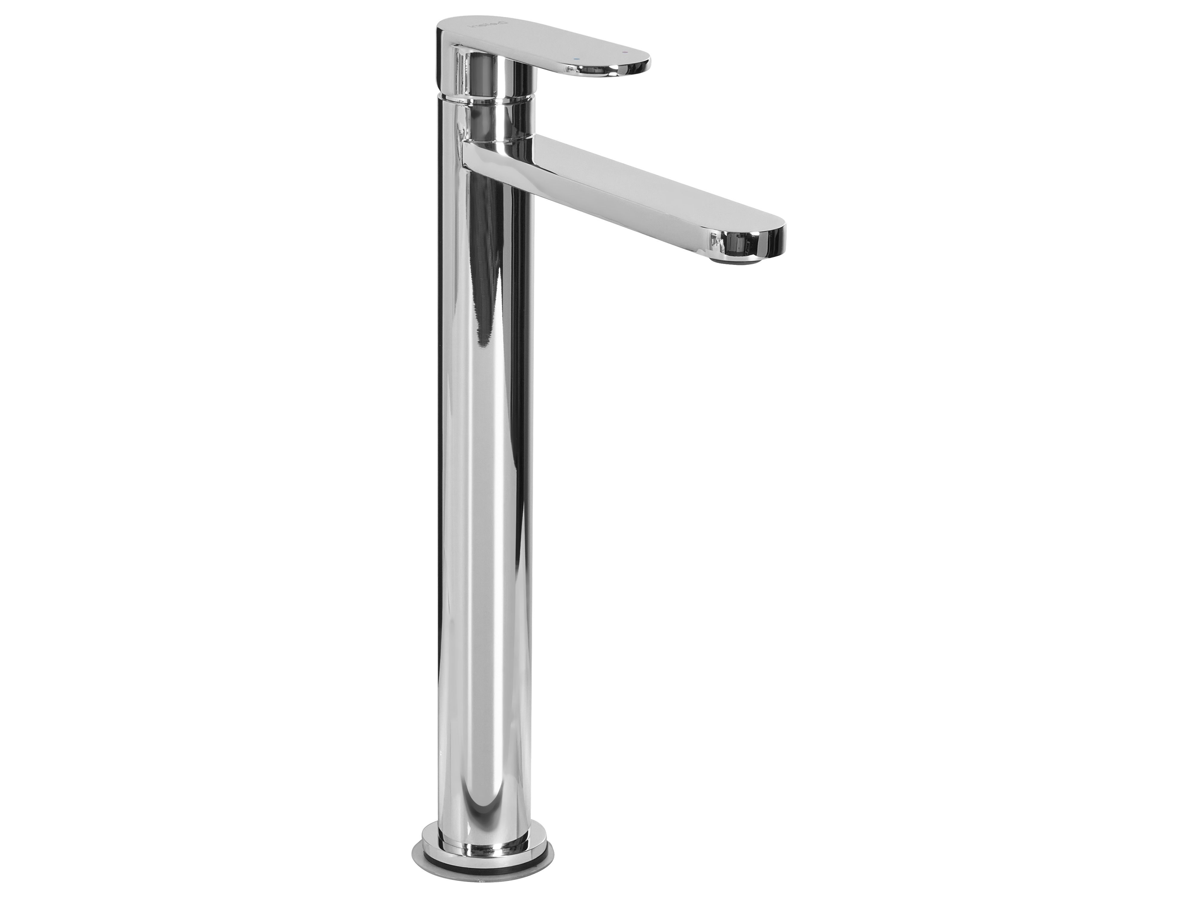 Tall Basin Mixer Tap COLHUE Brass Silver
