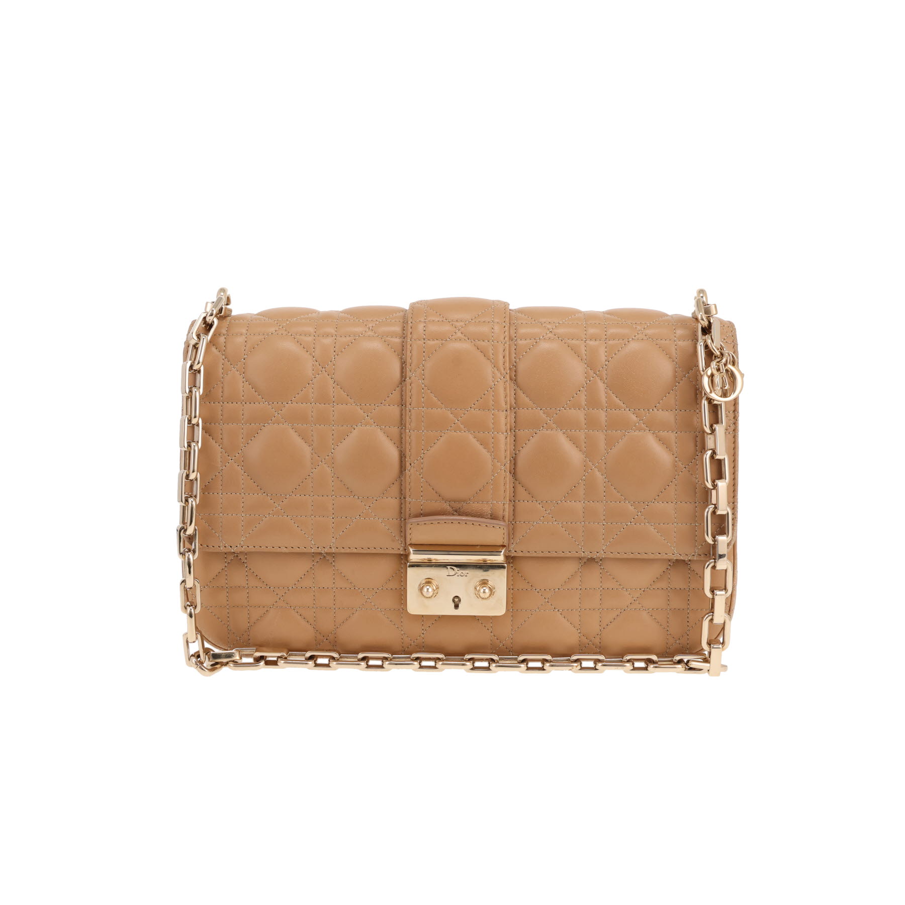 Dior Promenade handbag in beige leather cannage1:1High-quality replica