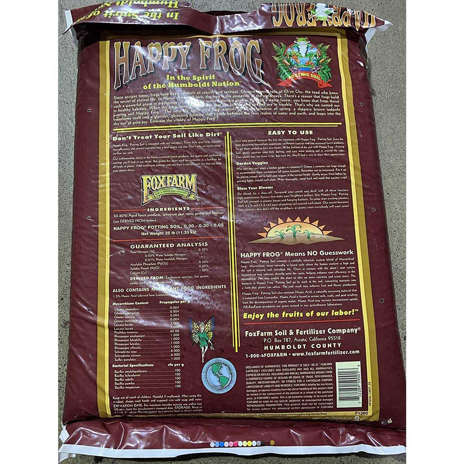 FoxFarm Happy Frog Potting Soil - Image 3 FoxFarm Happy Frog Potting Soil - Image 3