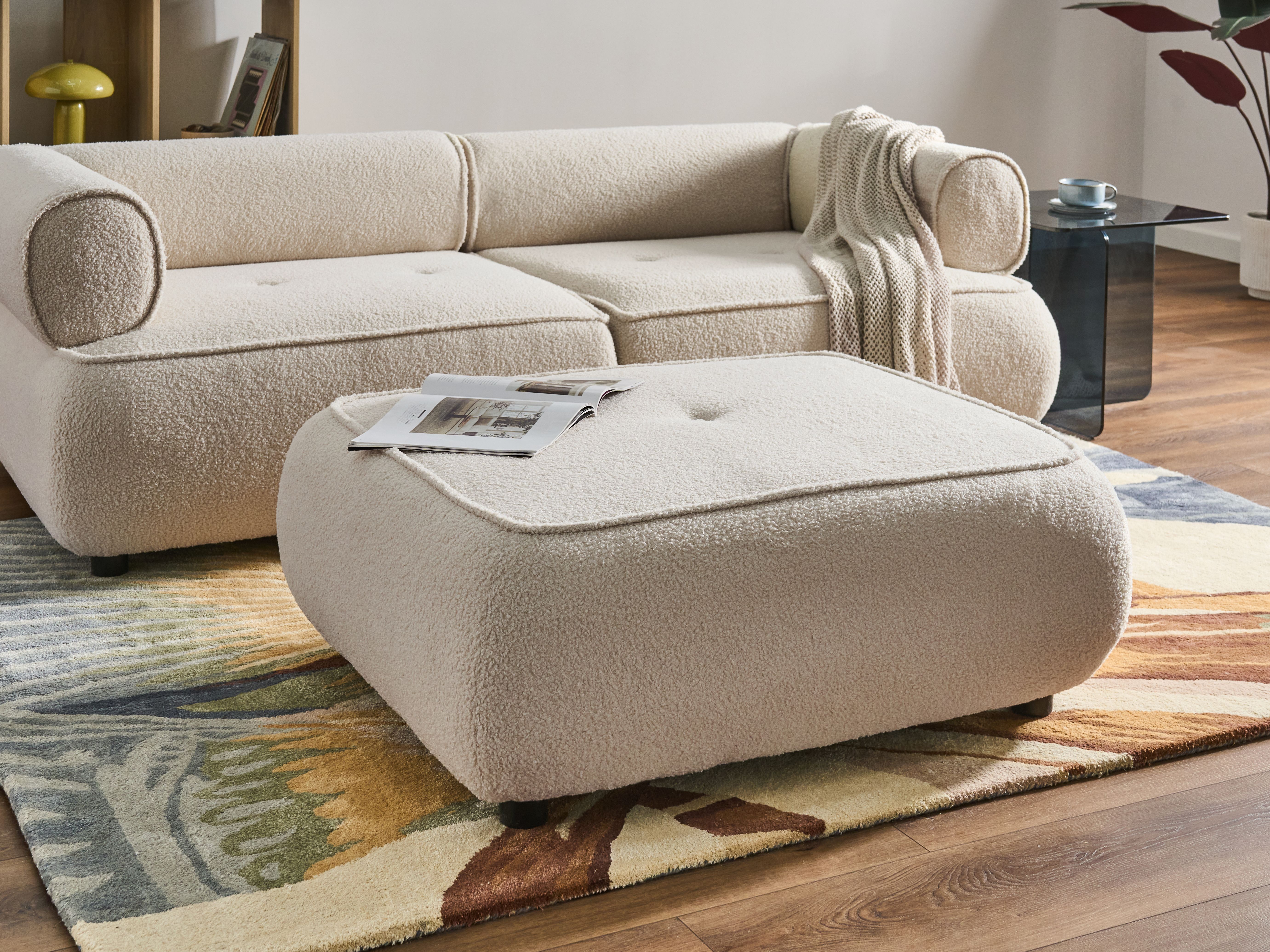 Ottoman SALLA Boucle Off-White