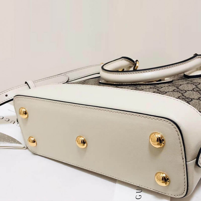 Replica Gucci 1955 Horsebit Gg Supreme Small Top Handle Bag 6212201:1High-quality replica