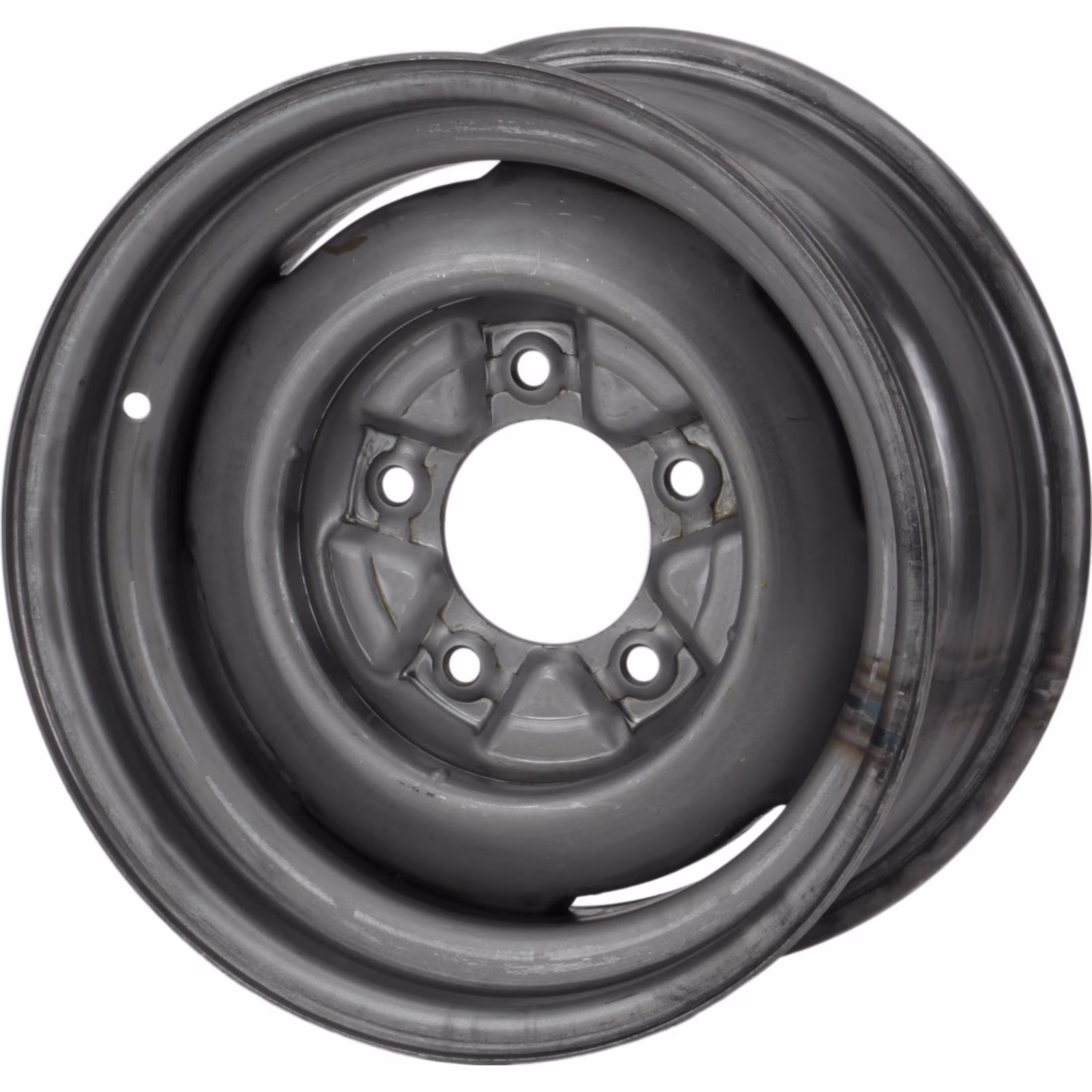 Speedway Motors Vintage 16 x 4.5 Inch Plain Steel Wheel with 2.75�?Backspacing, Early Ford 5 on 5.5 Bolt Pattern, Classic 1940s Style Lug Pad Design for Hot Rods and Custom Builds