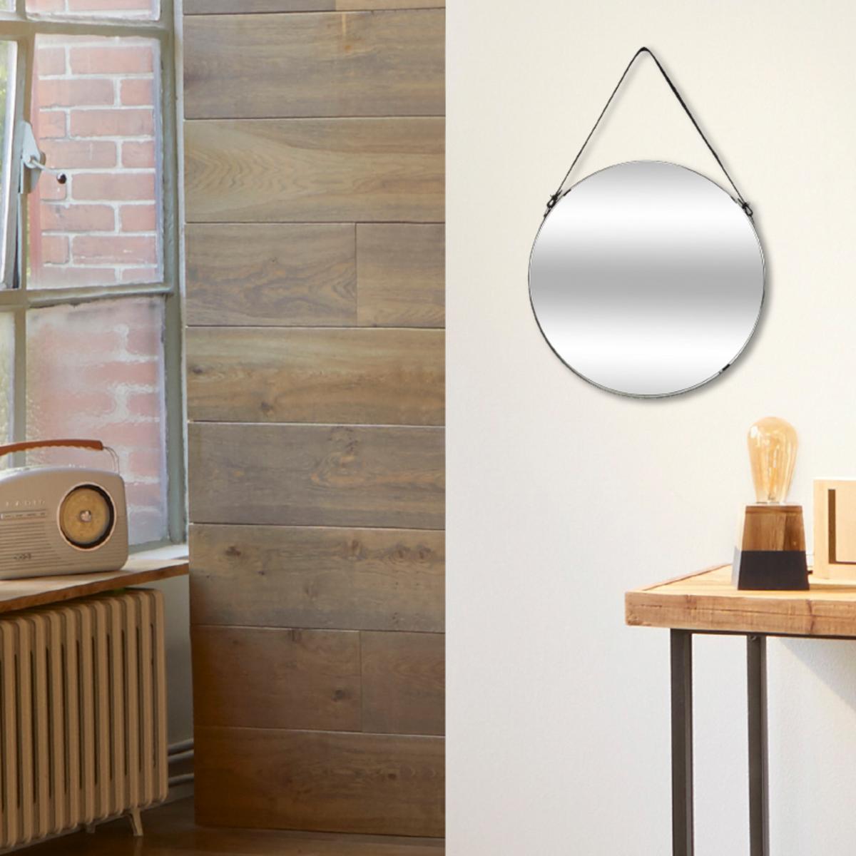 Mirror Belt" "Shayna" Black, D.38 cm