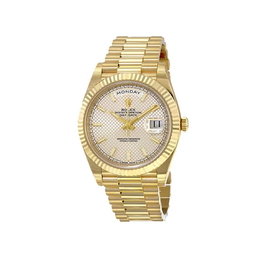 Rolex Diogonal Silver Replica - Elite Watch Atelier