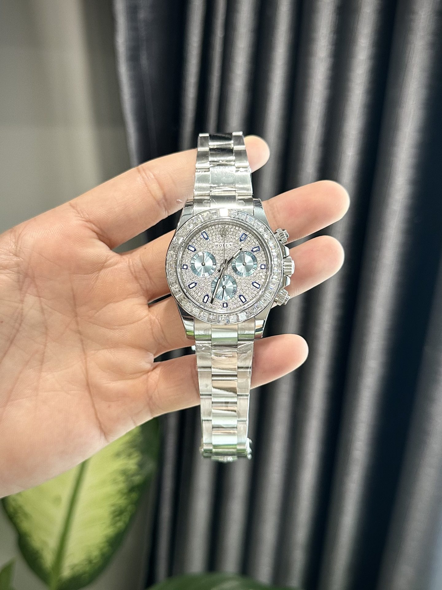 Rolex Best Replica Watch Daytona Custom Diamonds Moissanite 40mm - Elite Watch Atelier