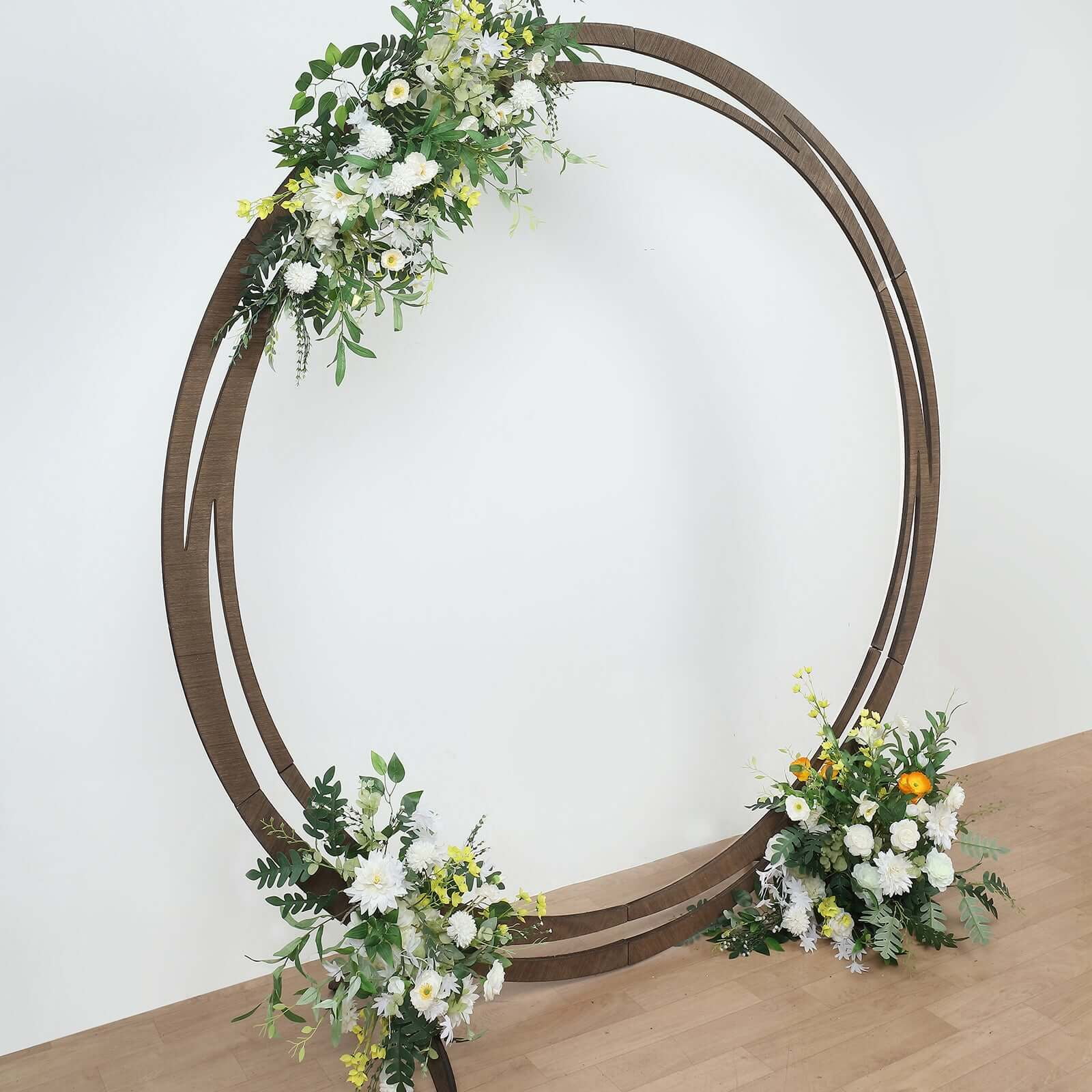 Efavormart 7FT Rustic Square Wedding Arch Wooden Backdrop Stand, Wedding Ceremony Arch - Brown - Image 51