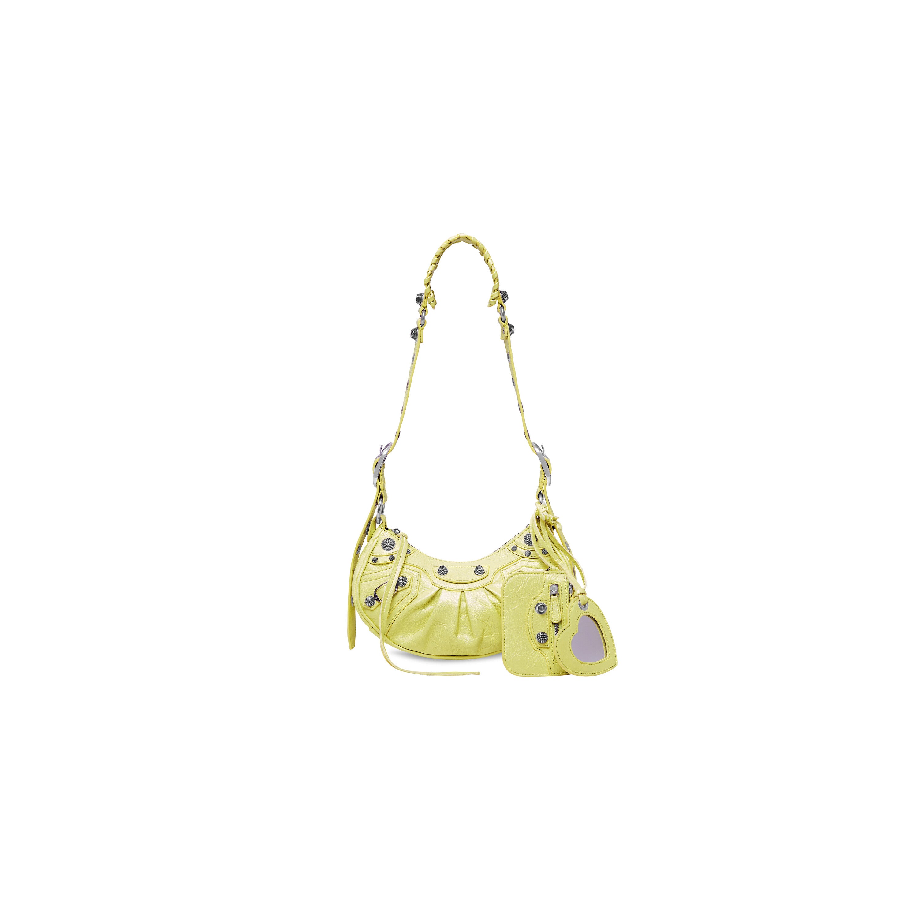 WOMEN'S LE CAGOLE XS SHOULDER BAG IN LIME - Replicaclubs