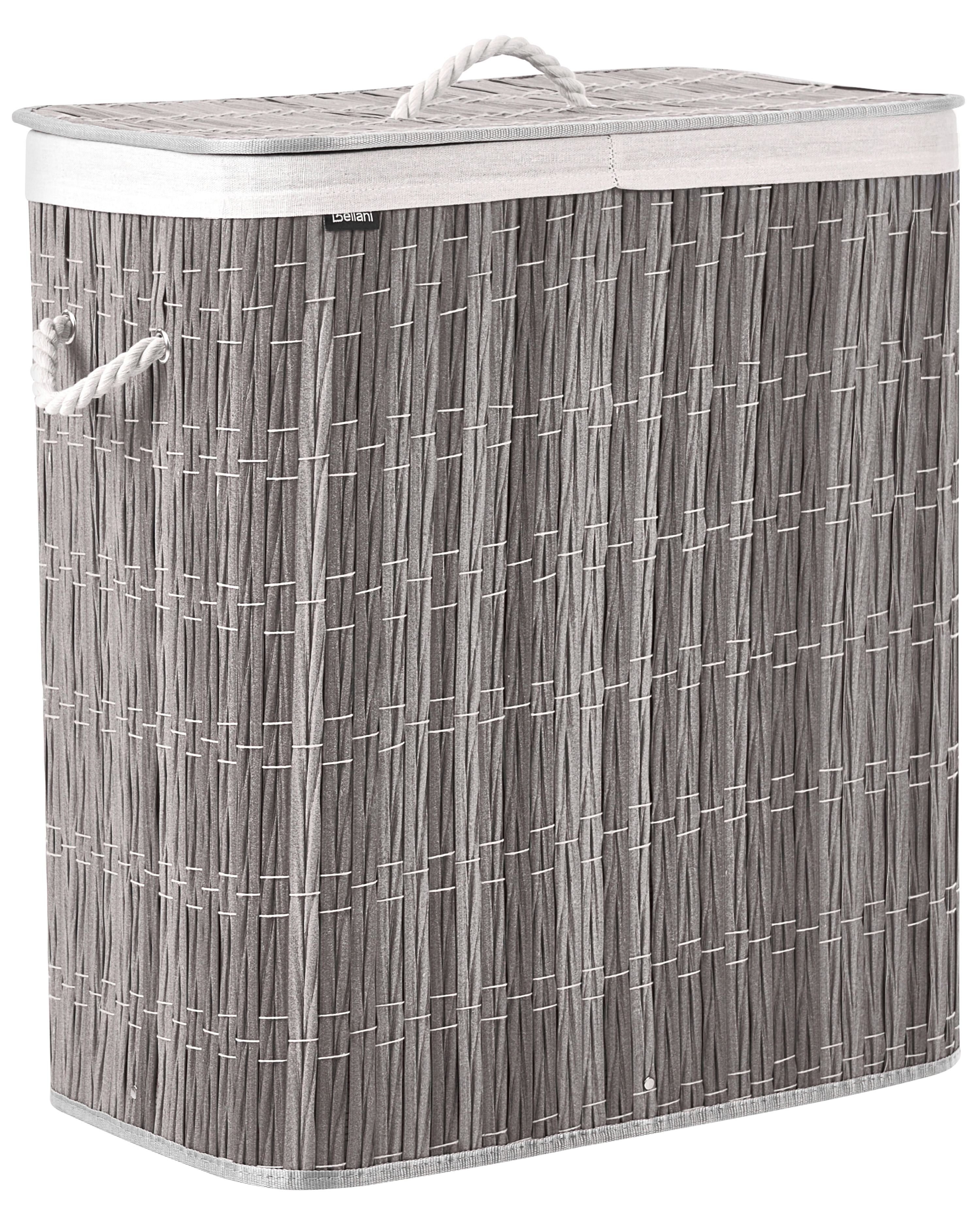 Laundry Basket ARRAIAS Fabric Grey 100 L