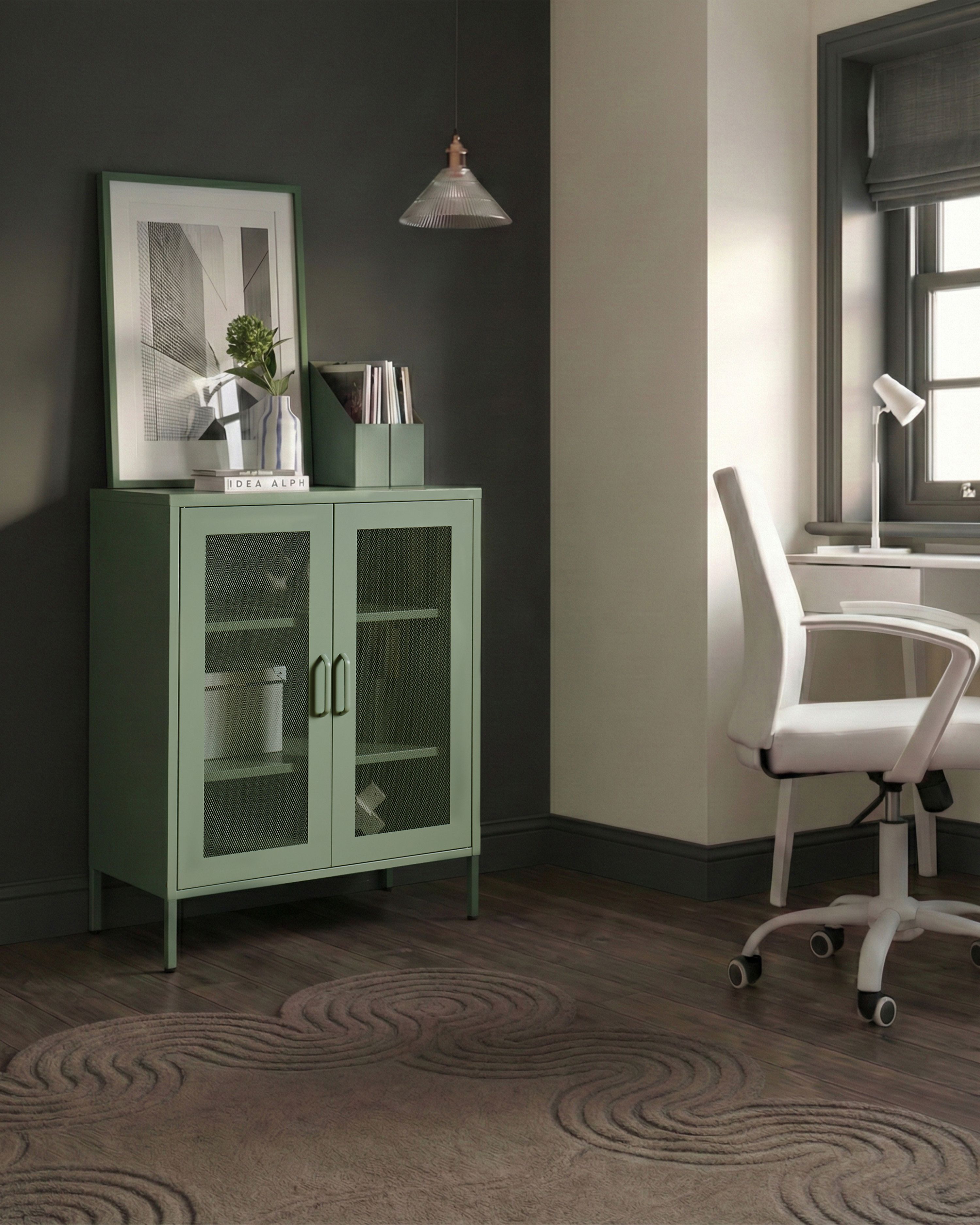 Cabinet WAKATIPU Metal Mint Green