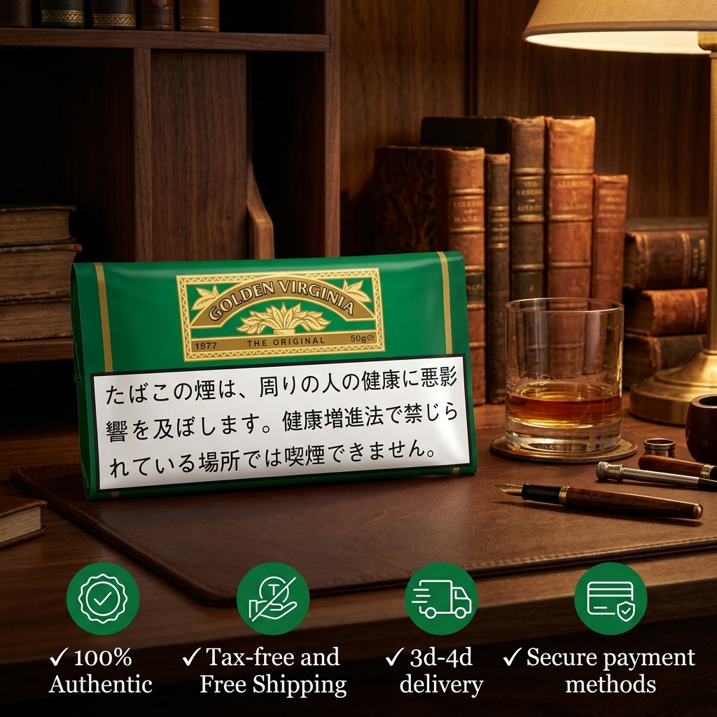Golden Virginia (Original Classic) Hand Rolling Tobacco 50g (Japan) （5-Pack Bundle）