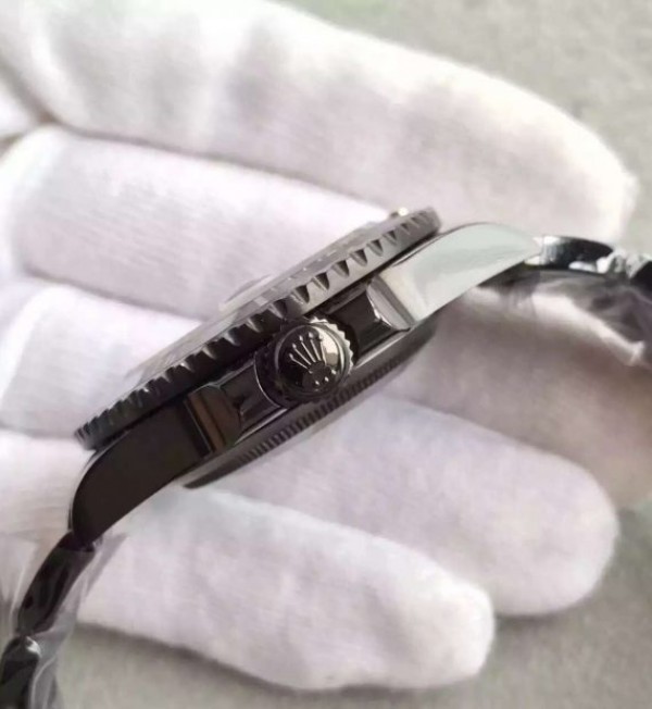 Replica Rolex Fragment Submariner 116610 PVD Black Dial PVD Bracelet A2836 - Elite Watch Atelier