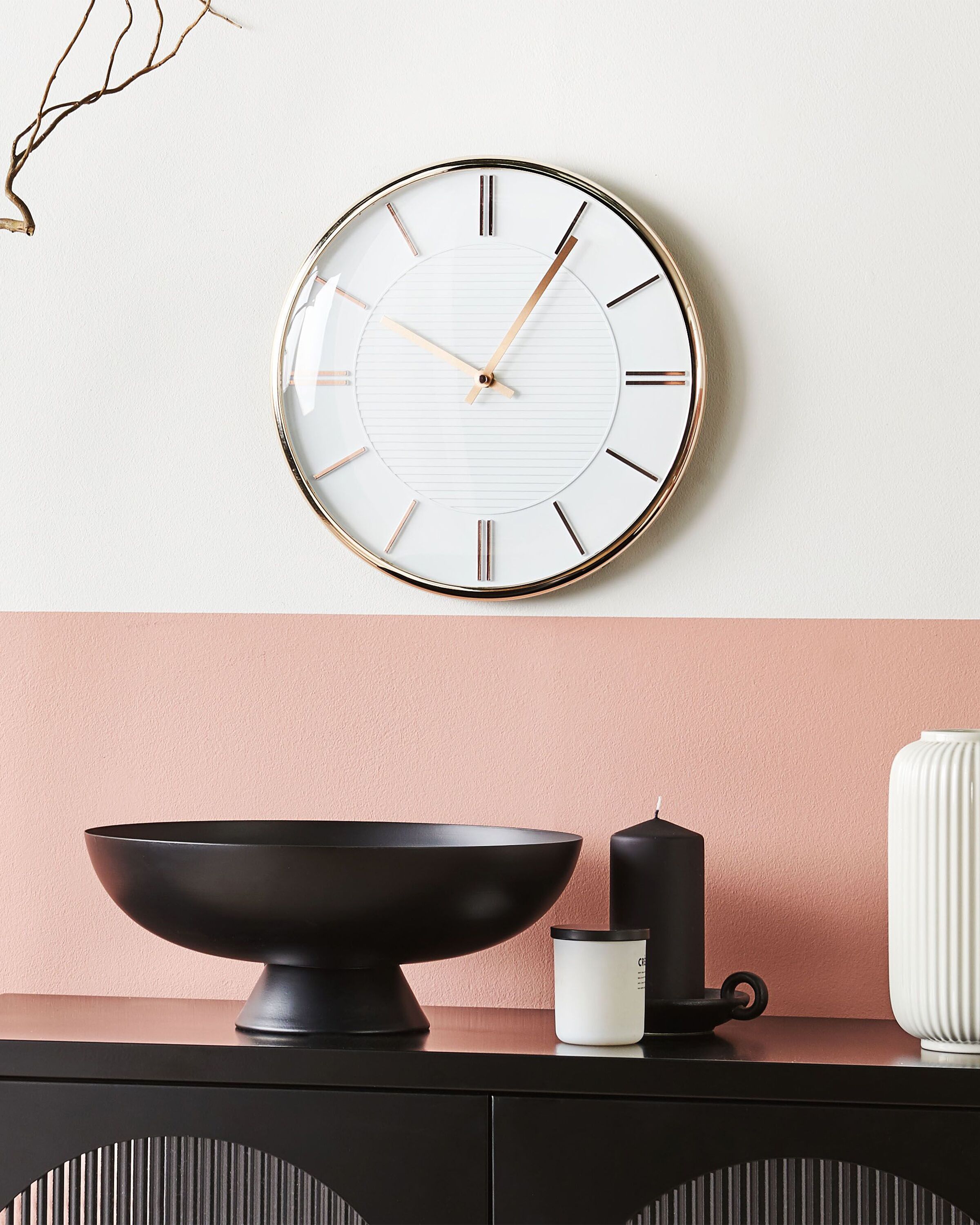 Wall Clock DAROCA 34 cm White