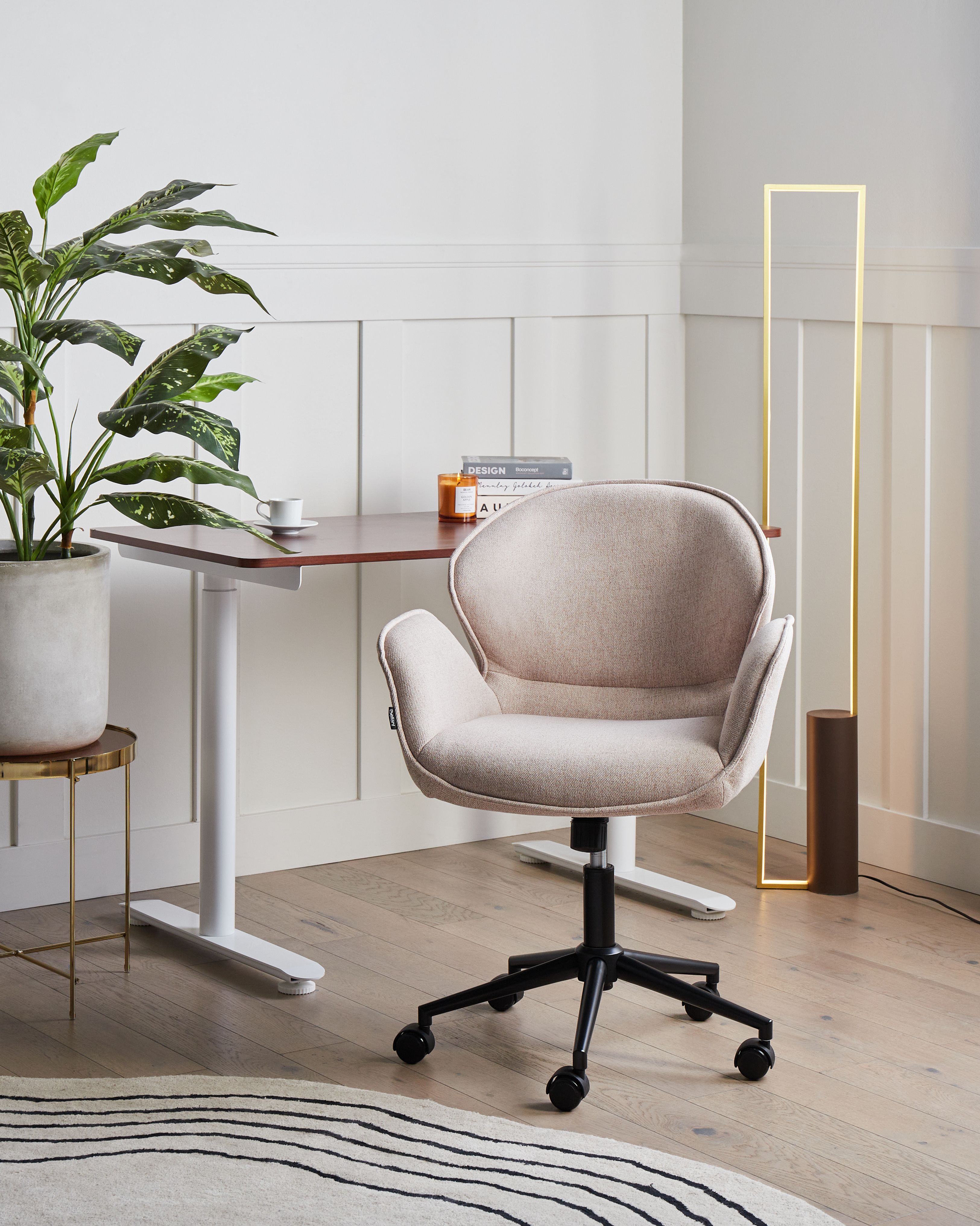 Desk Chair BELMAR Fabric Taupe