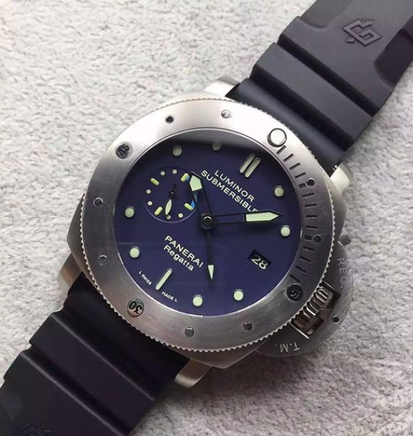 Replica Panerai ZF PAM371 Titanium Black Rubber Strap ZP9001 - Elite Watch Atelier