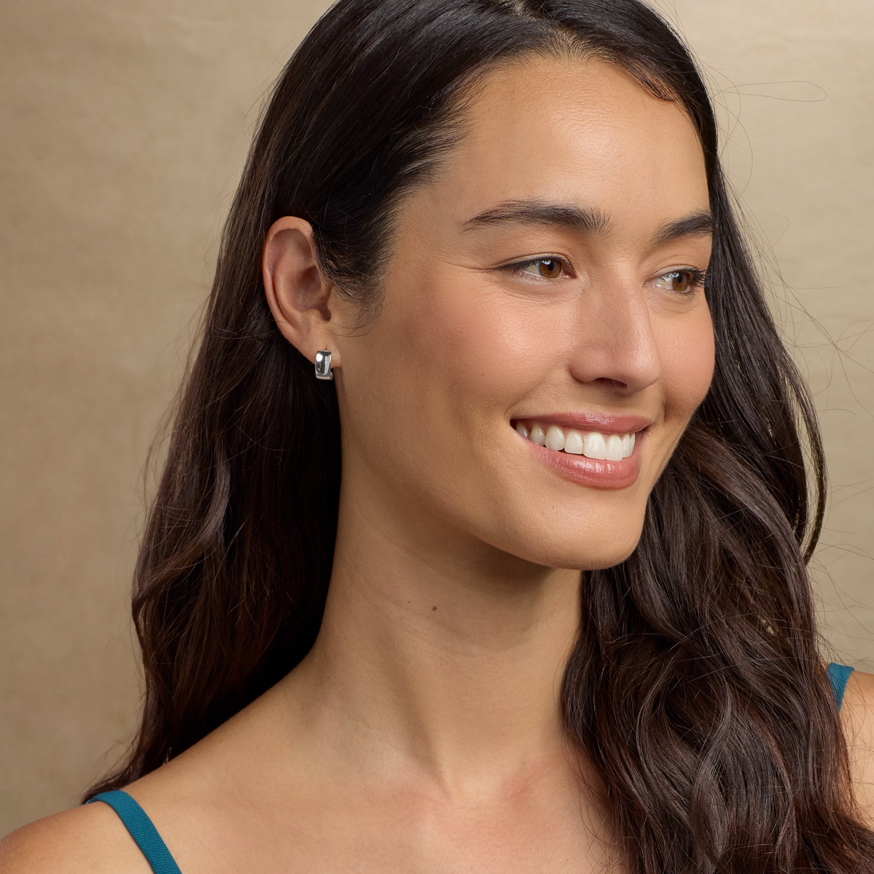 Dimpled Hoop Earrings - Sundance Clothing