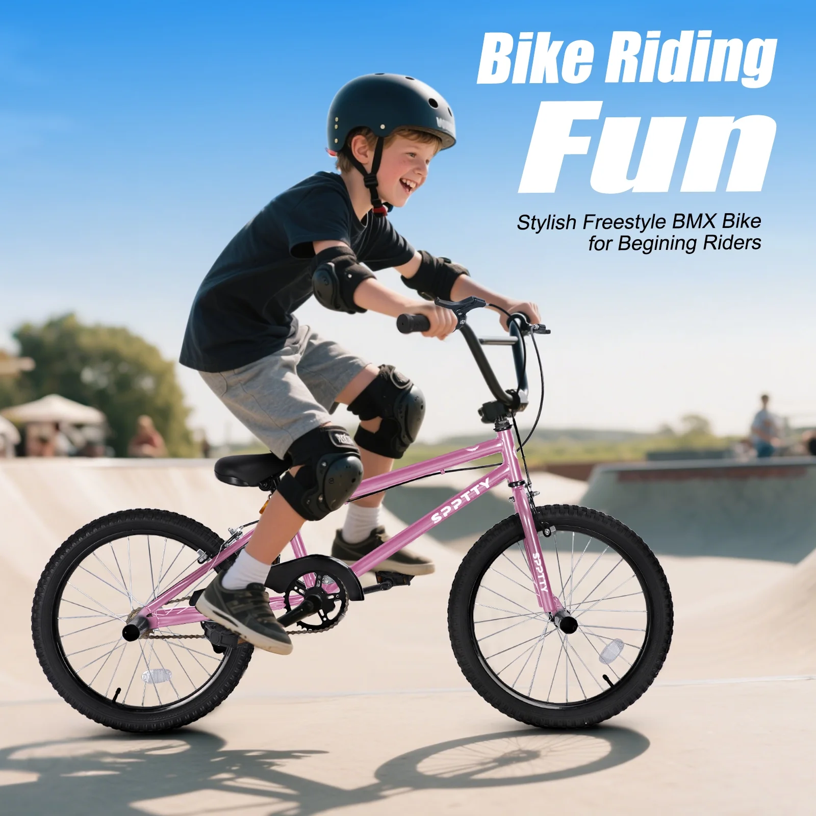 SPPTTY 20" Freestyle BMX Bike with 4 Pegs,Kids Bicycle for Teen Beginner, Age 7-14 Years,Multicolor - Image 28