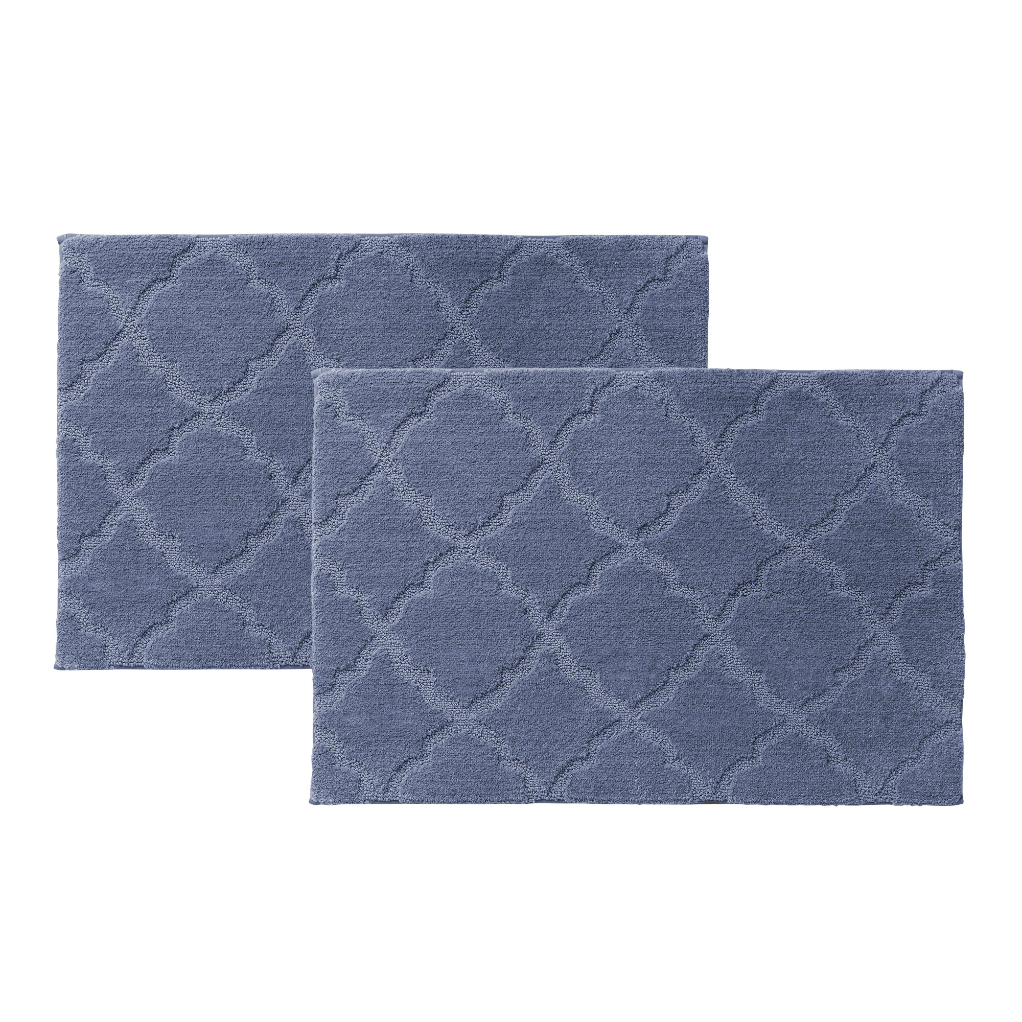 Charisma Drylon Trellis Bath Rugs, 2-pack