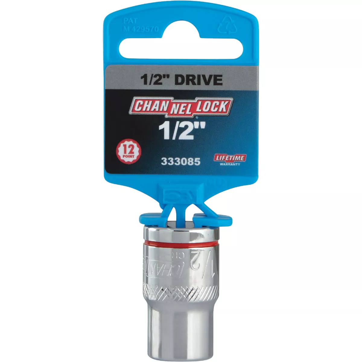 Channellock 1/2 In. Drive 1/2 In. 12-Point Shallow Standard Socket