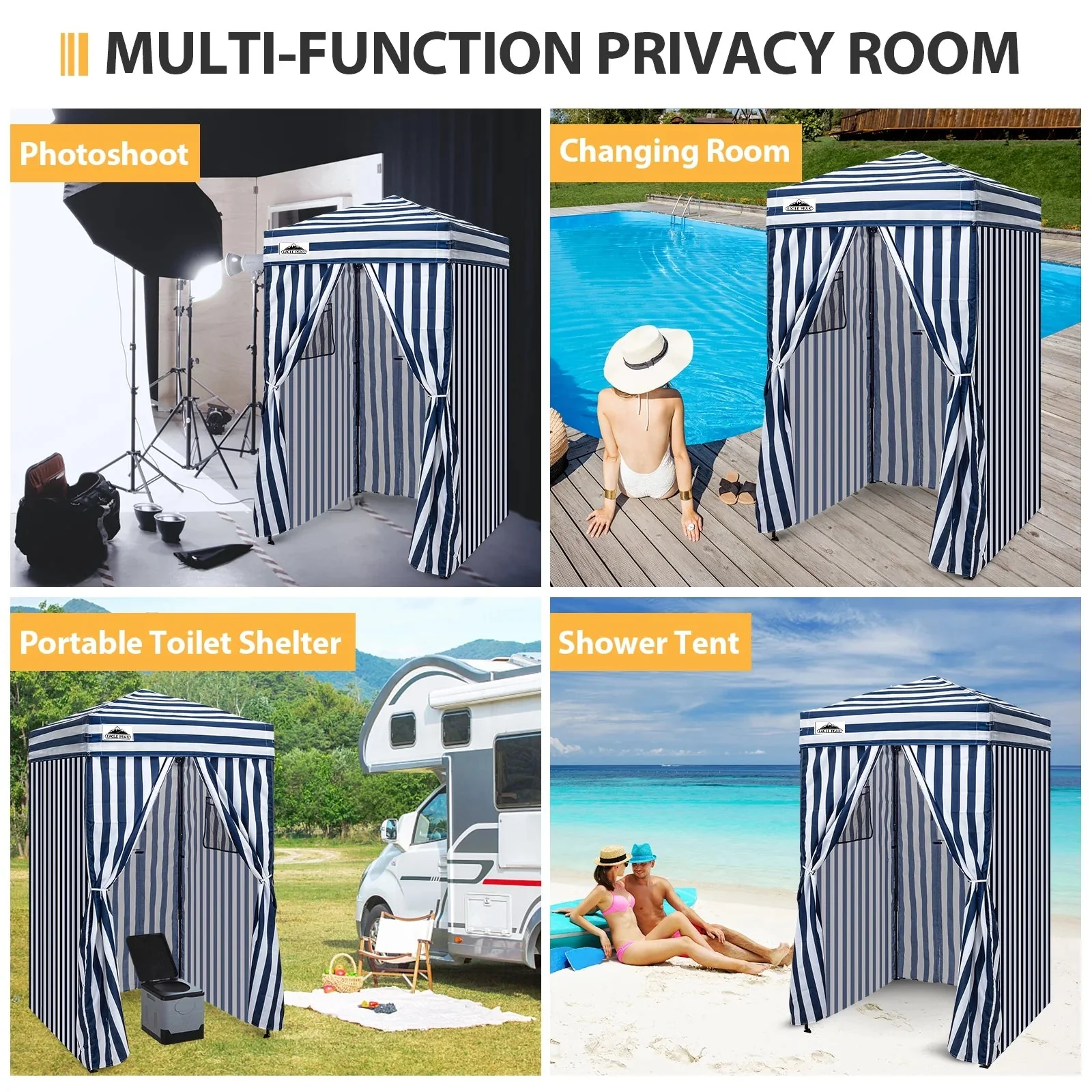 EAGLE PEAK Ultra Compact 4 ft x 4 ft Pop-Up Changing Room Canopy - Flex - Image 30 EAGLE PEAK Ultra Compact 4 ft x 4 ft Pop-Up Changing Room Canopy - Flex - Image 30