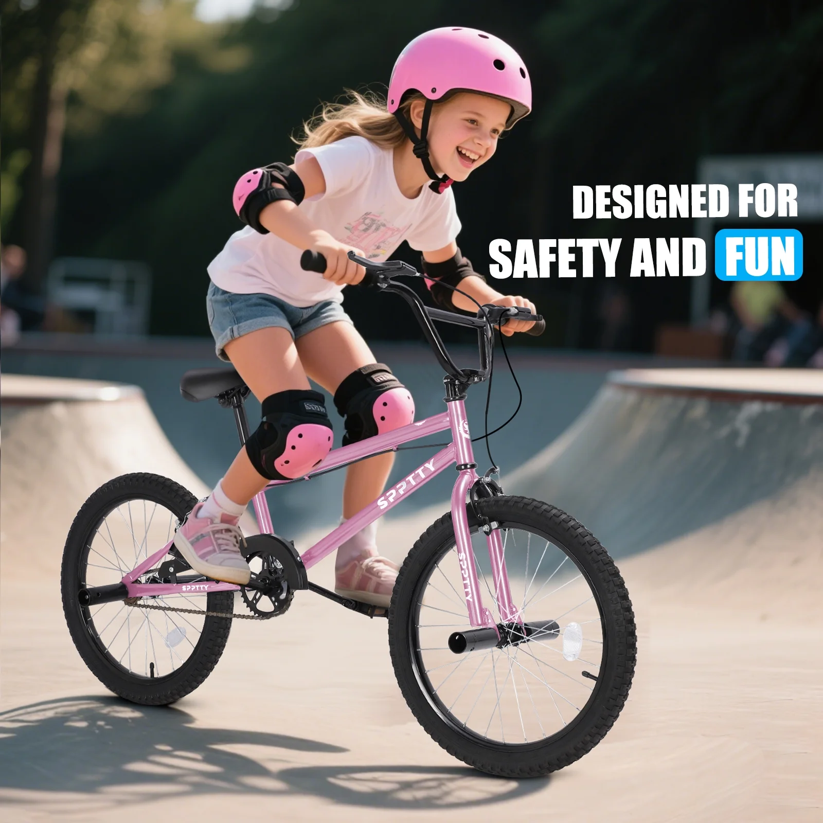 SPPTTY 20" Freestyle BMX Bike with 4 Pegs,Kids Bicycle for Teen Beginner, Age 7-14 Years,Multicolor - Image 30