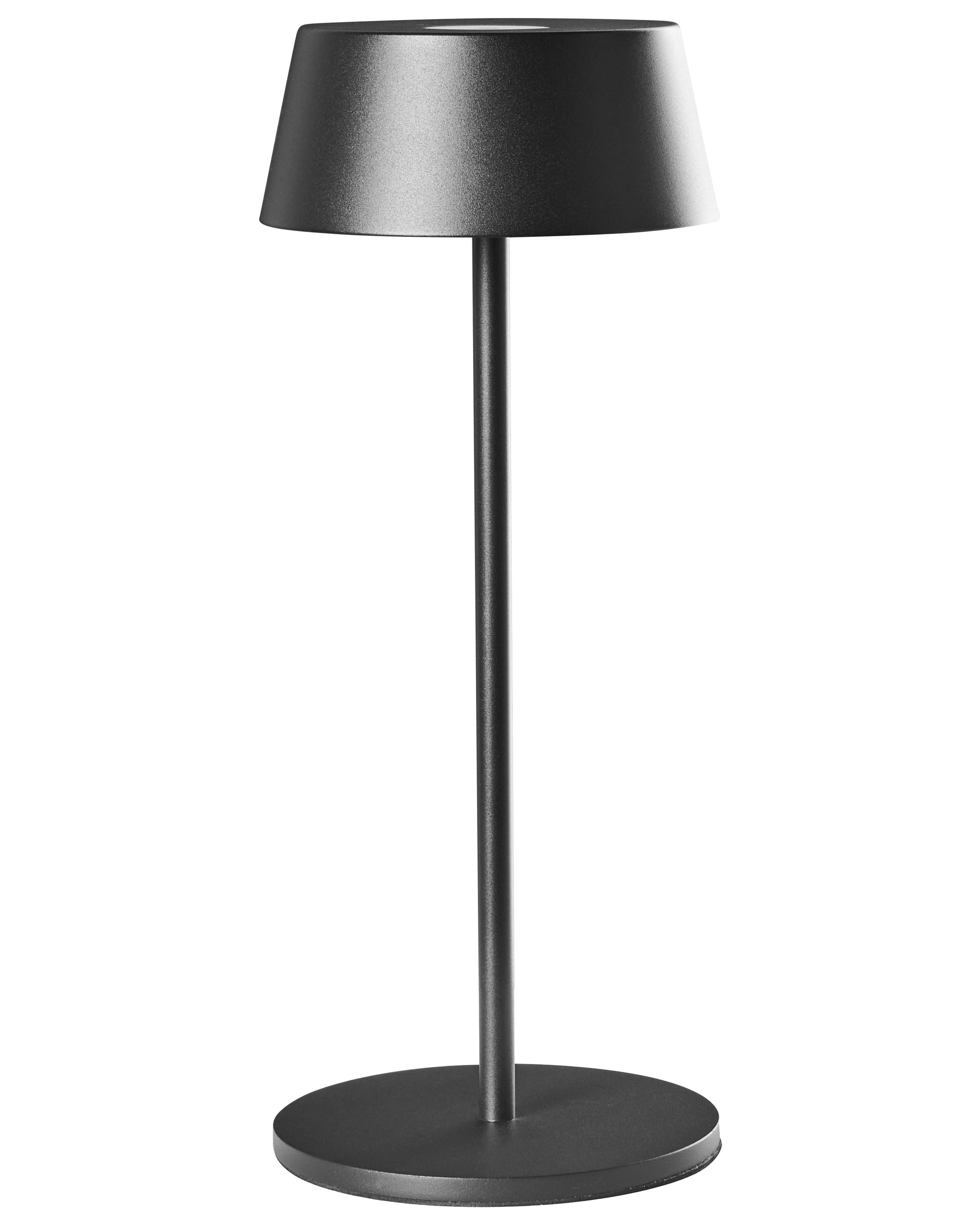 Wireless LED Table Lamp GUDER with Dimmer Metal Black
