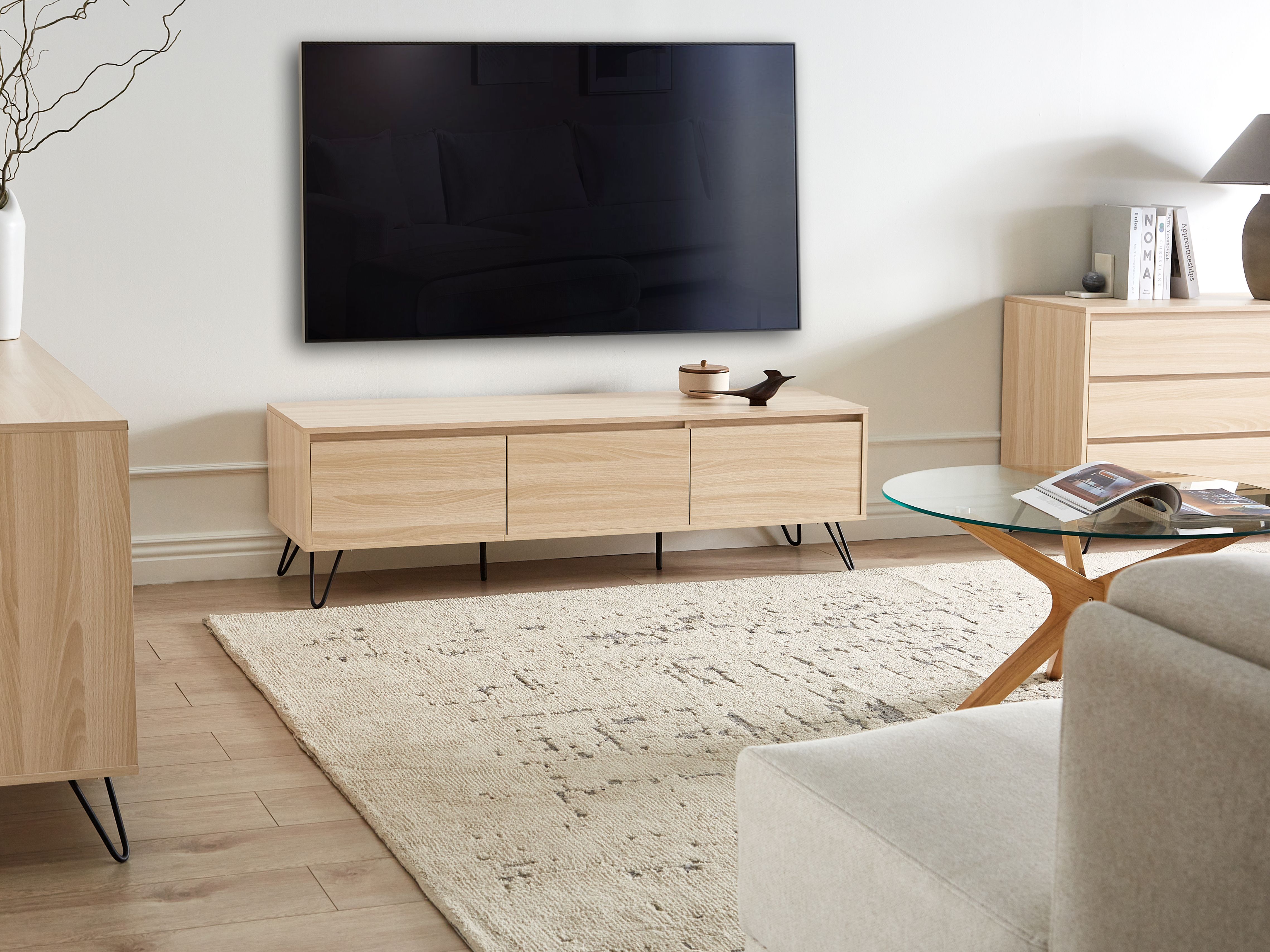 TV Stand CARDIGAN Light Brown