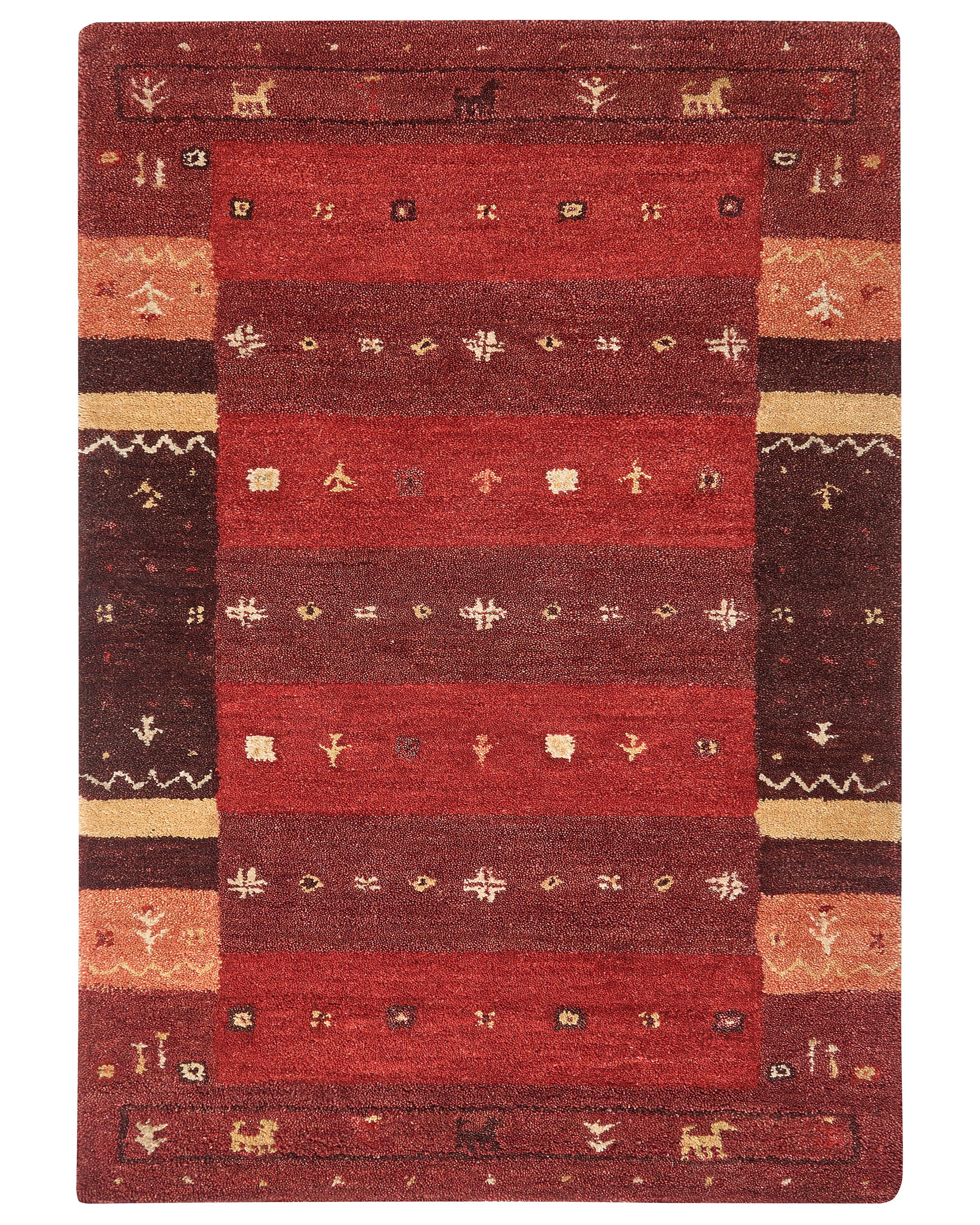 Rug SINANLI Multicolour 160 x 230 cm Wool Gabbeh