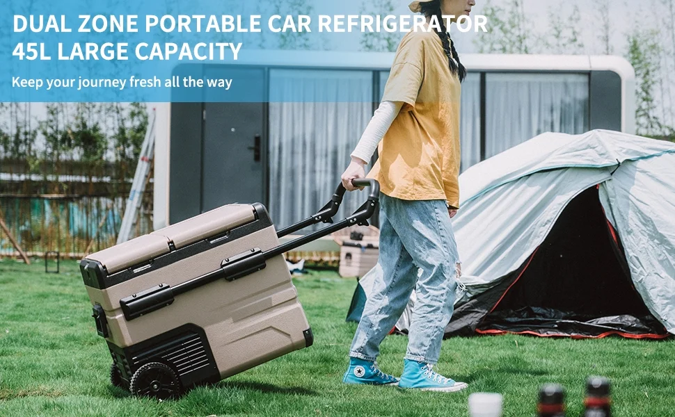 Alpicool TA35 Portable Refrigerator 37 Quart(35 Liter) Dual Temperature Control Fridge Mini Freezer for Travel,Camping,Fishing, Outdoor -12/24V DC - Image 37