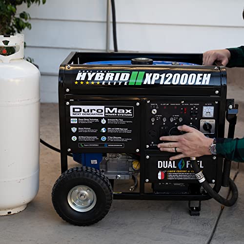 DuroMax Dual Fuel Generator 12,000W Gas/Propane, 457cc 4-Stroke - XP12000EH - Image 4 DuroMax Dual Fuel Generator 12,000W Gas/Propane, 457cc 4-Stroke - XP12000EH - Image 4