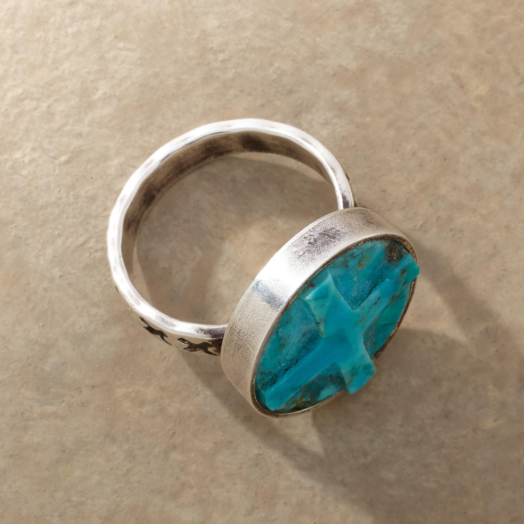 Carved Cross Ring - Sundance Clothing