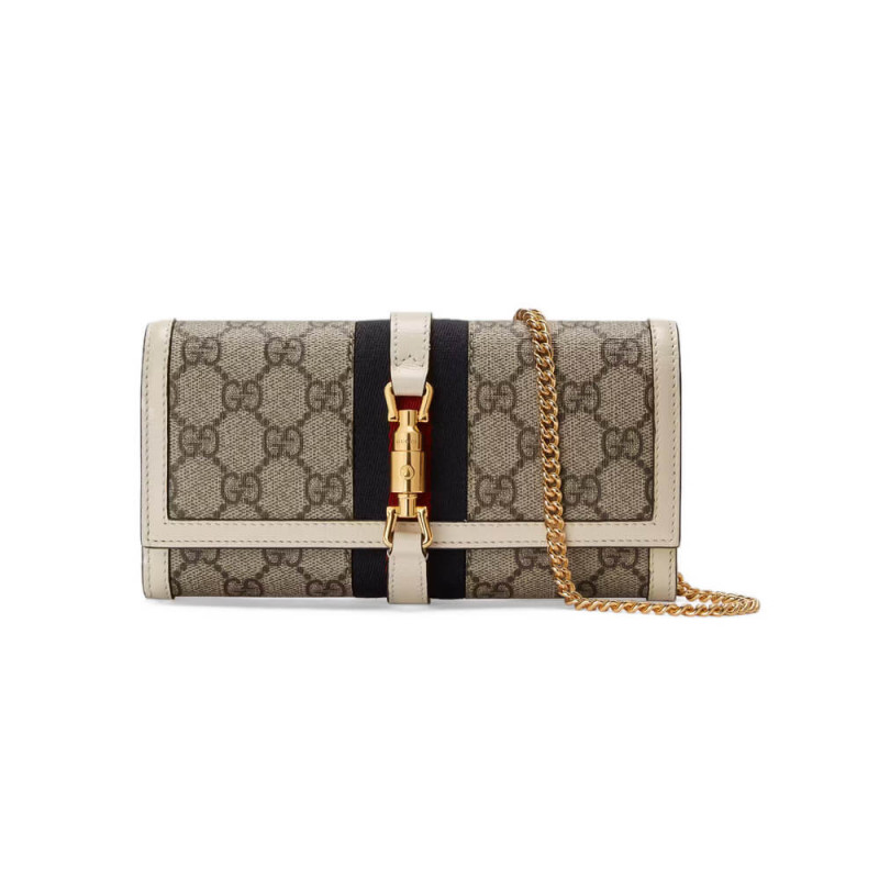 Replica Gucci Jackie 1961 Chain Wallet 652681 White1:1High-quality replica