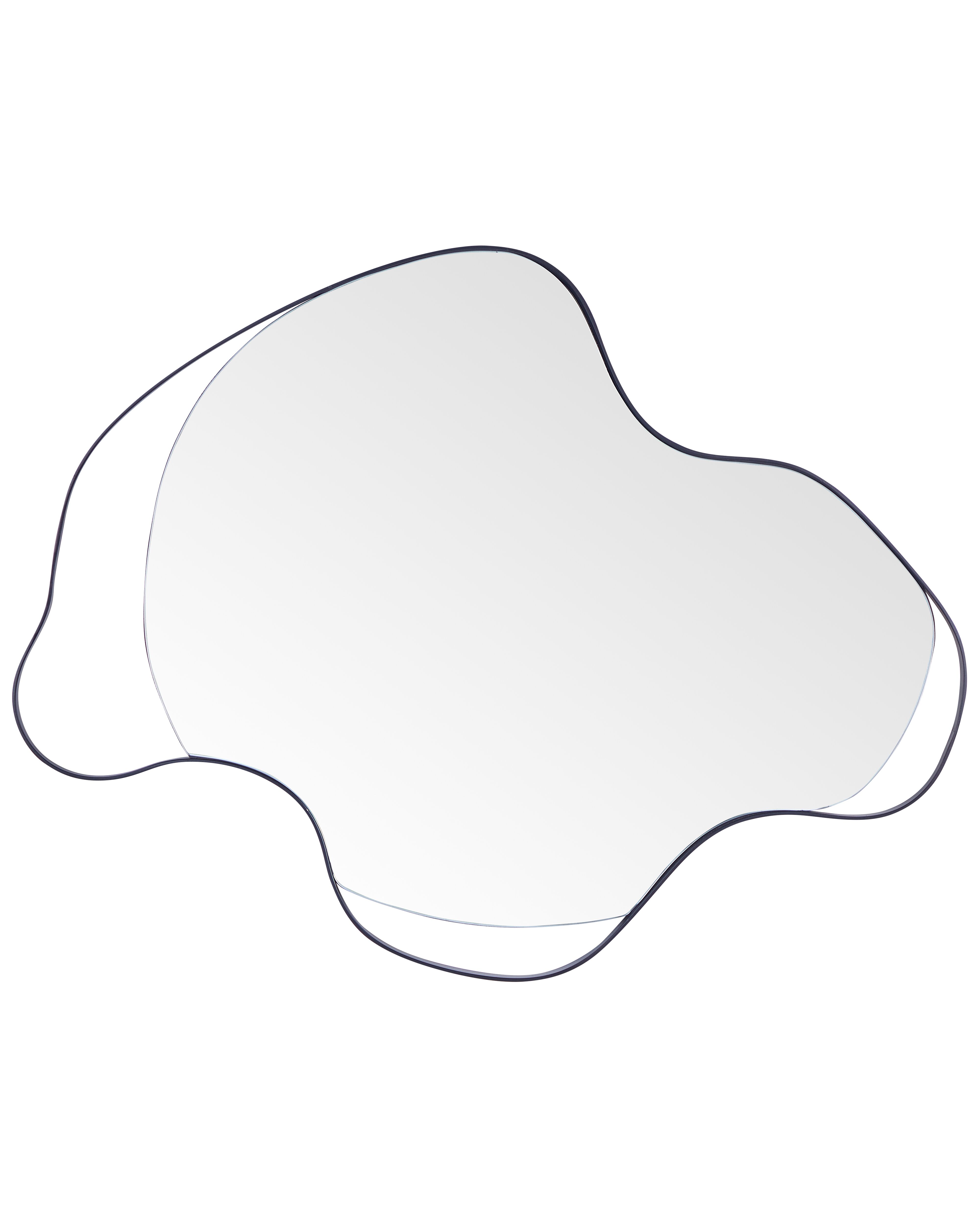 Wall Mirror MELUN 77 cm 59 cm Metal Black