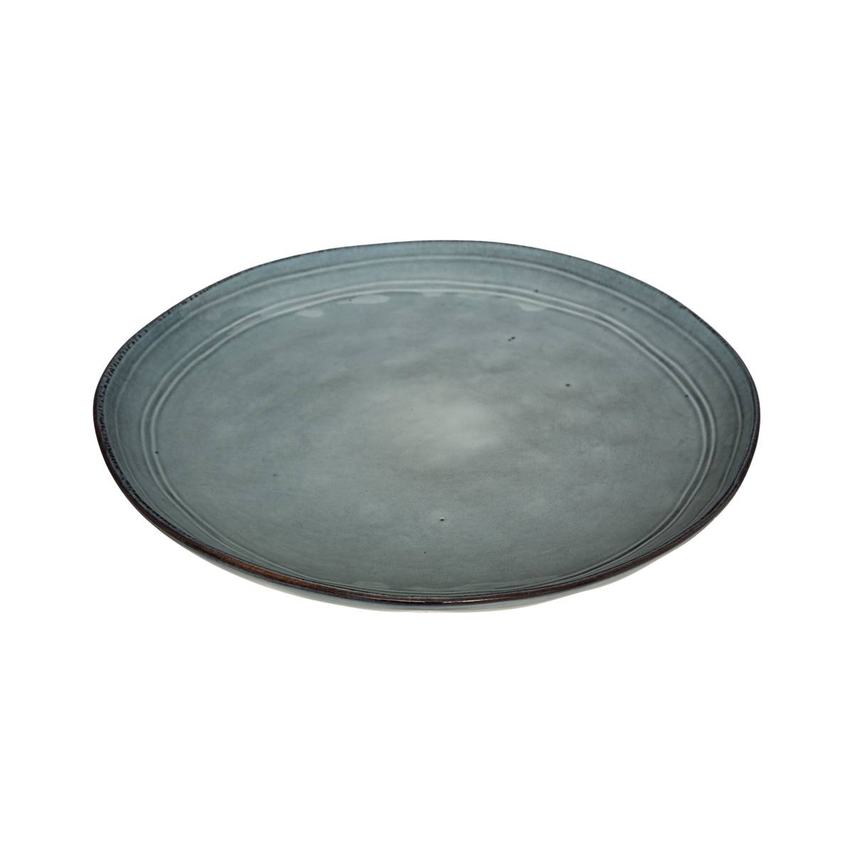 Set of 6 dessert plates "Flower" D.21.1 cm, Blue