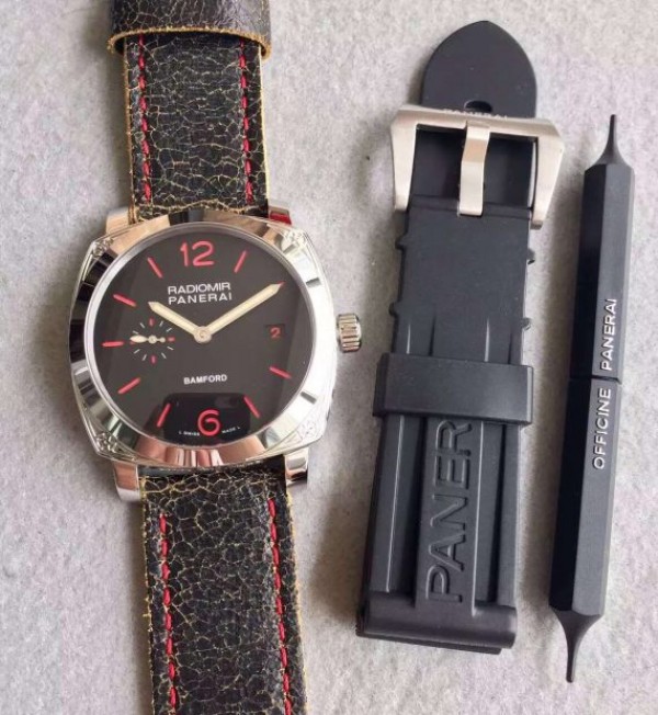 Replica Panerai N PAM514 Bamford Engraved Case Black Dial 7750 - Top club