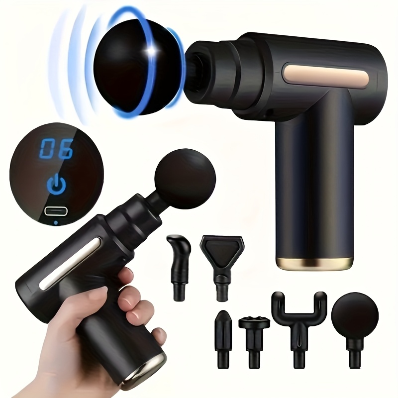 Portable Deep Tissue Massager - USB Rechargeable Fascia Gun