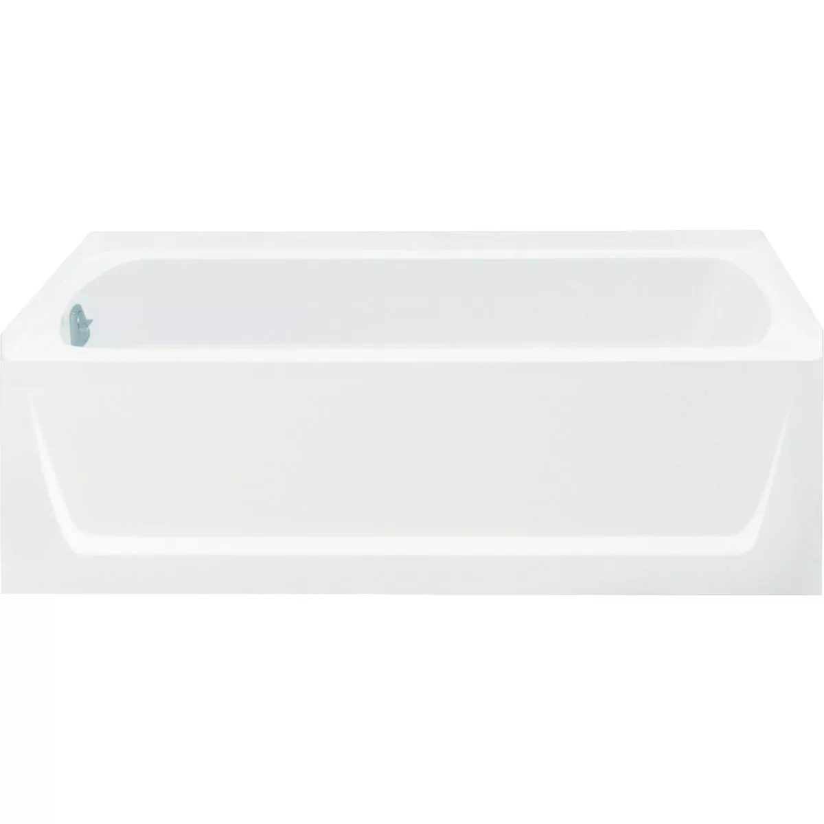 Sterling Ensemble 60 In. L X 32 In. W Left Drain Rectangular Alcove Bathtub in White