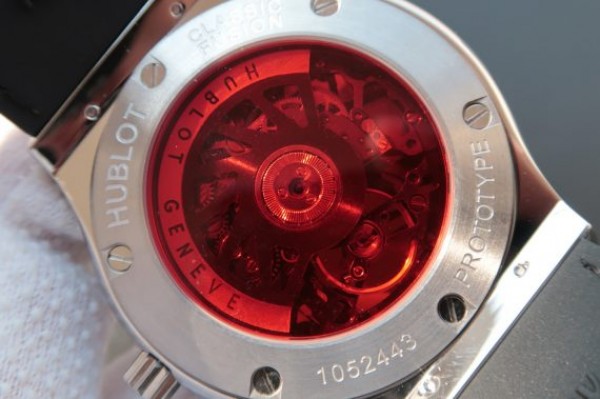 Replica Hublot Classic Fusion Tourbillon 45mm TF Red Skeleton Dial Black Gummy Strap A23J - Top club