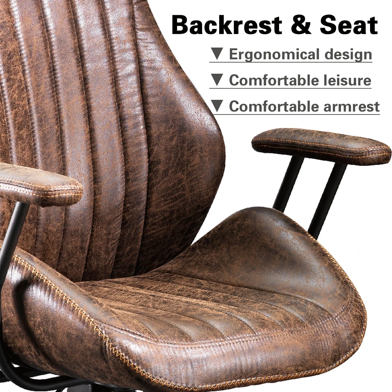 Ovios Ergonomic Office Chair High Back Computer Desk Deepen Seat Chair with Lumbar Support for Home Office - Image 5