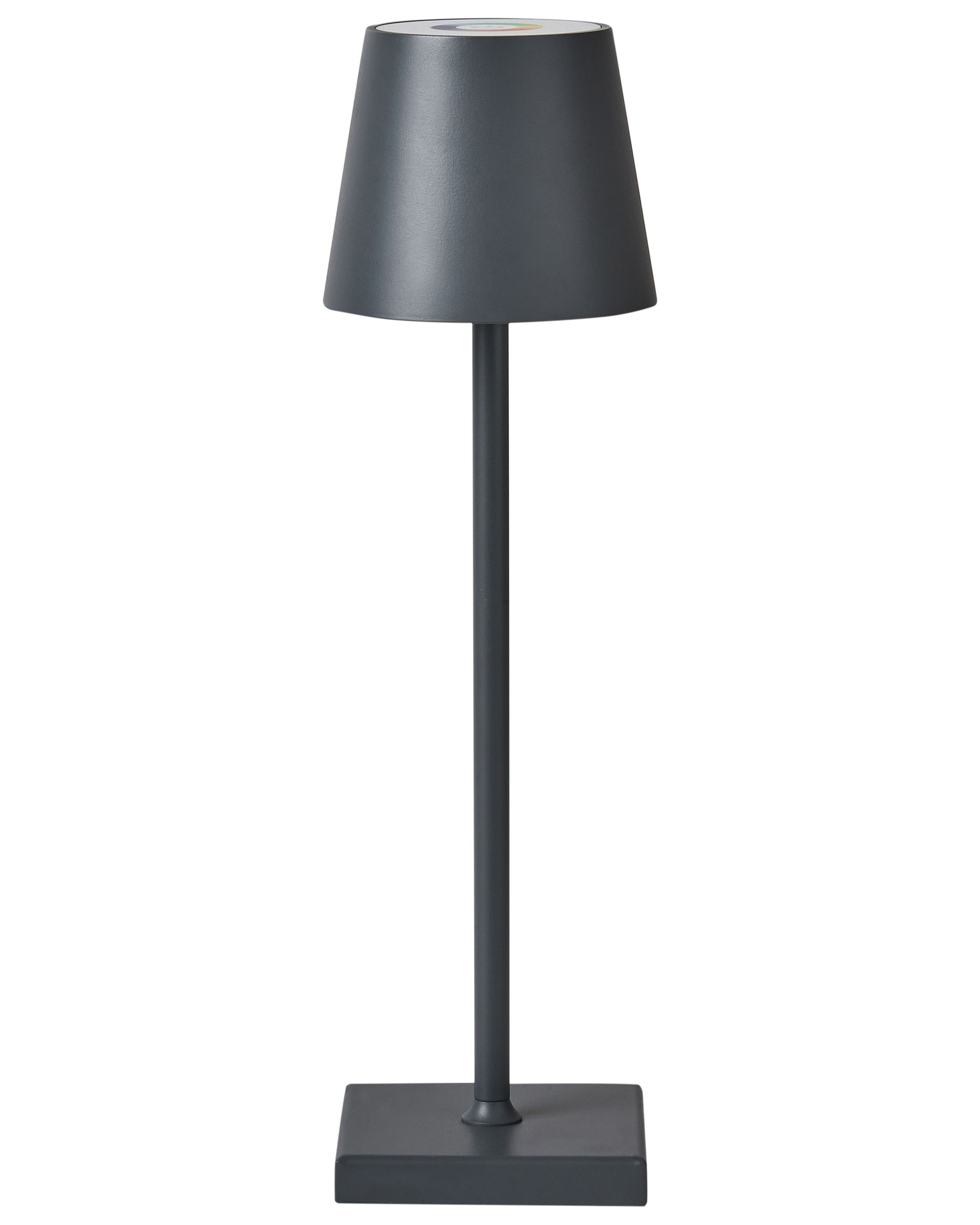 Wireless LED Table Lamp VALIRA with Dimmer Metal Dark Grey