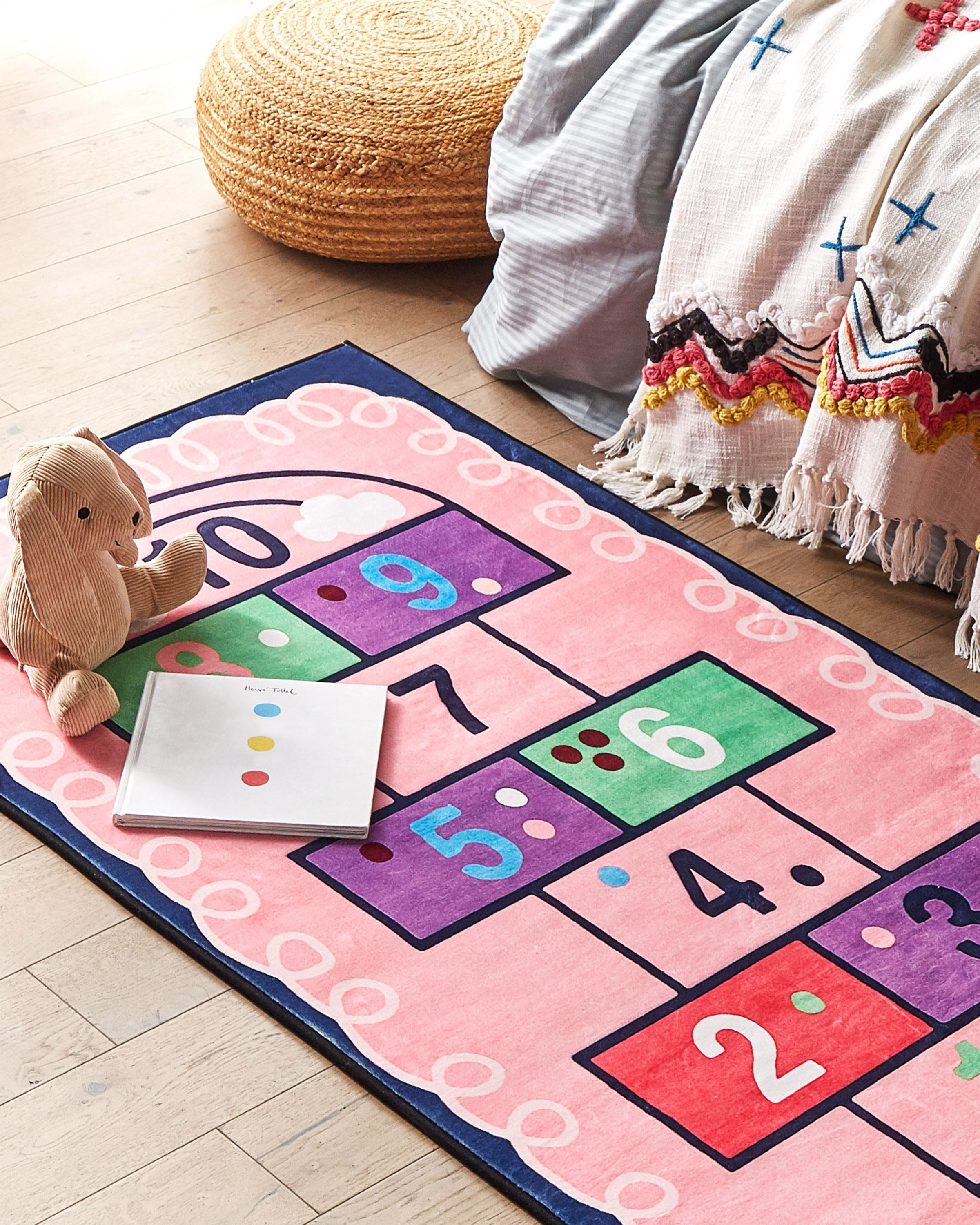 Kids Rug HONAZ Pink 80 x 150 cm