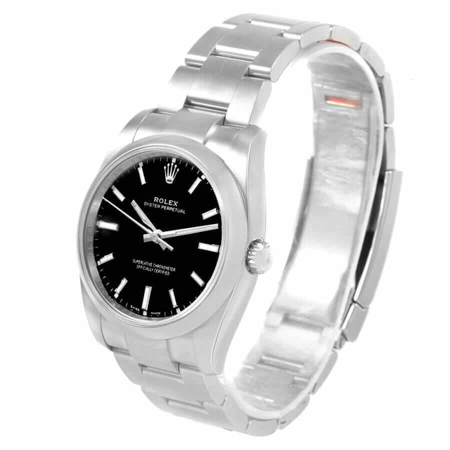 Rolex Oyster Perpetual Automatic Black Dial Ladies 114200 Replica - Elite Watch Atelier