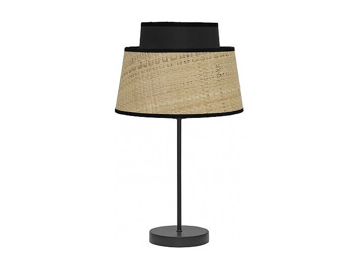 Modèle de bureau bicolore naturel / noir Jia FABRILAMP