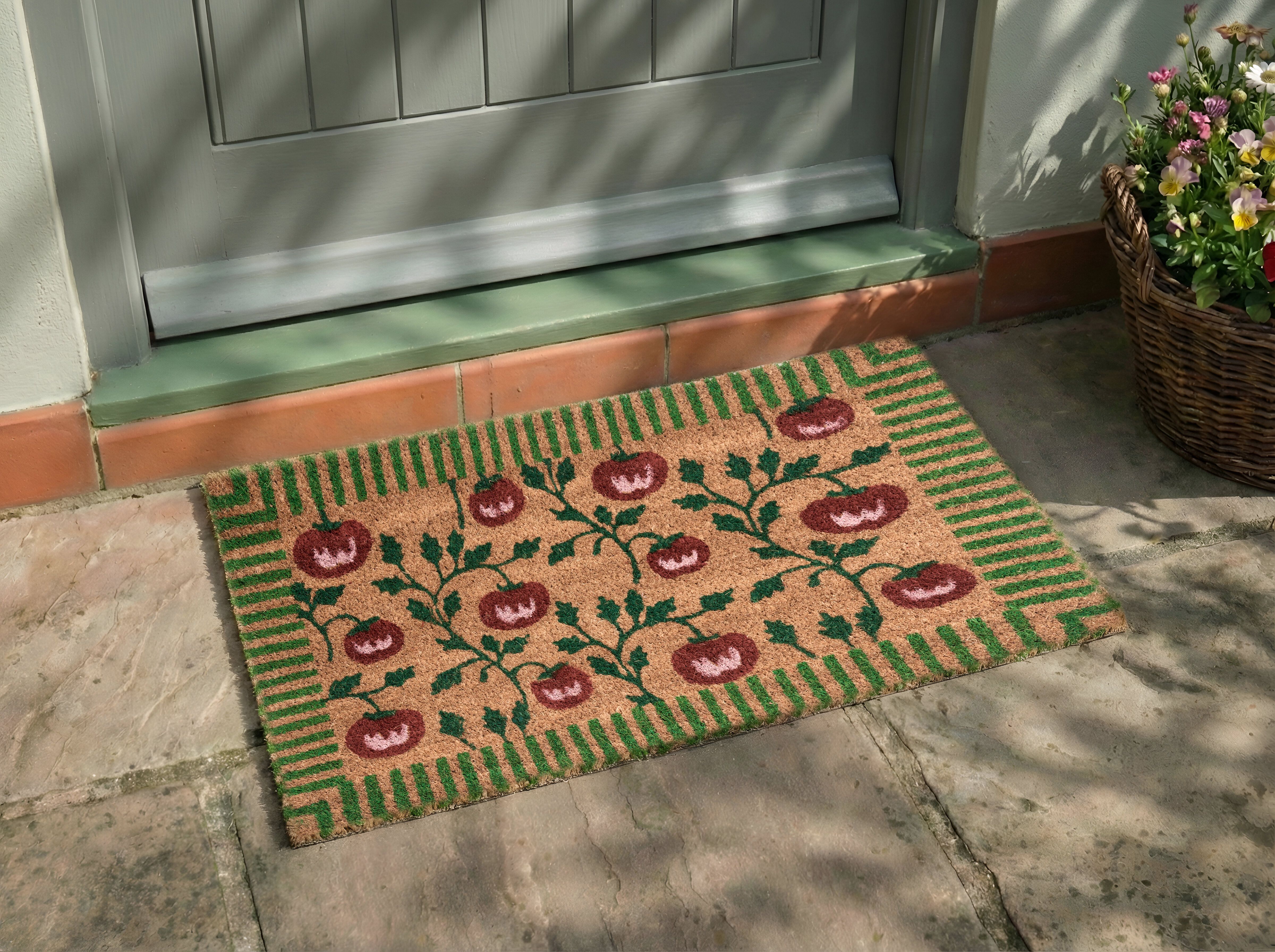 Doormat KNIK Natural 50 x 80 cm Tomato Coir