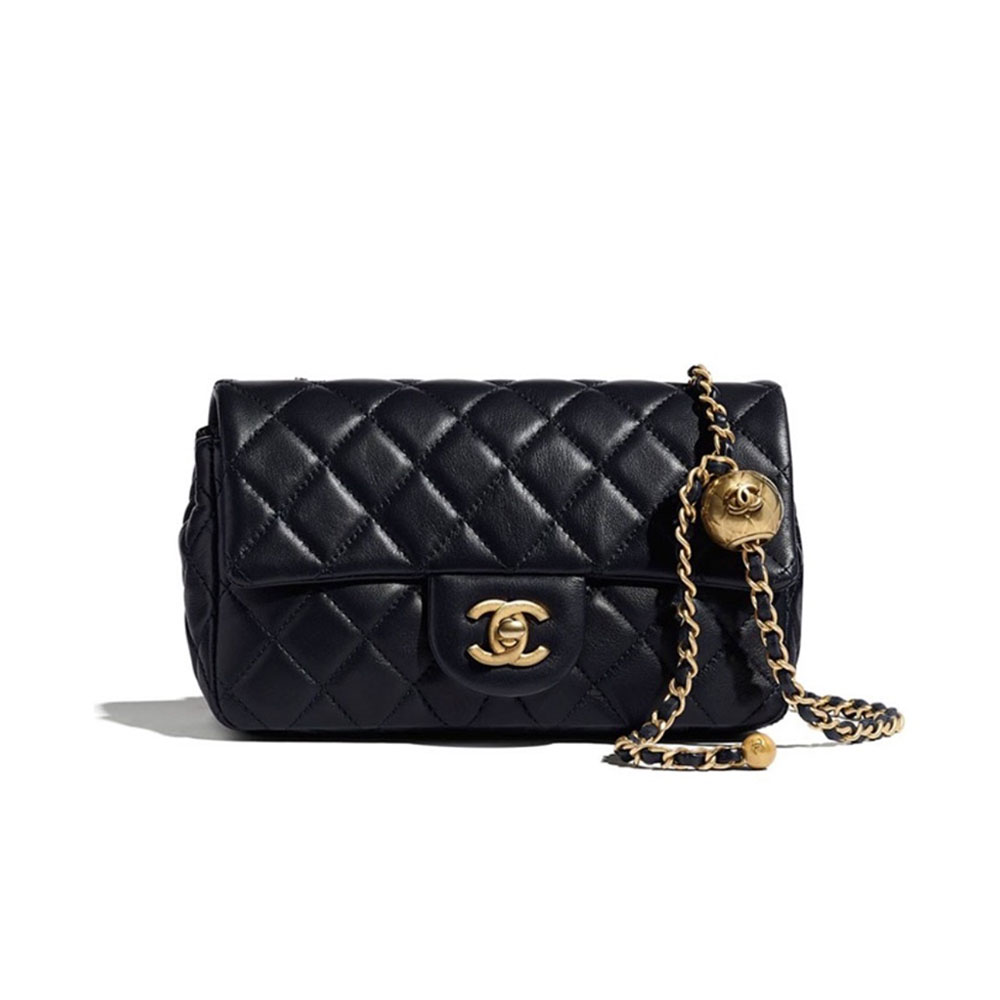 Chanel CF Calfskin Golden Ball 20CM（Replica）1:1High-quality replica