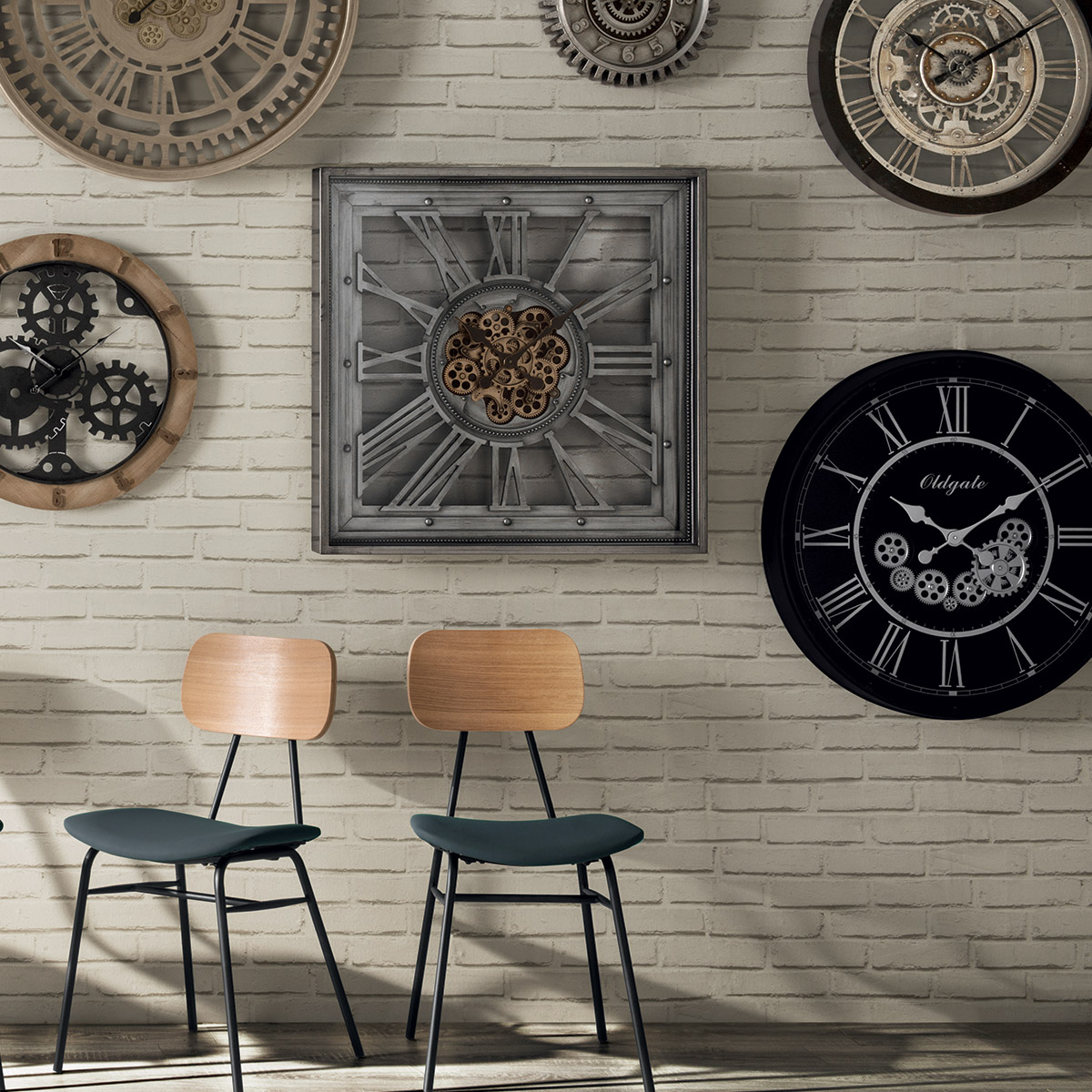 Clock"Ezra" 80x80 cm