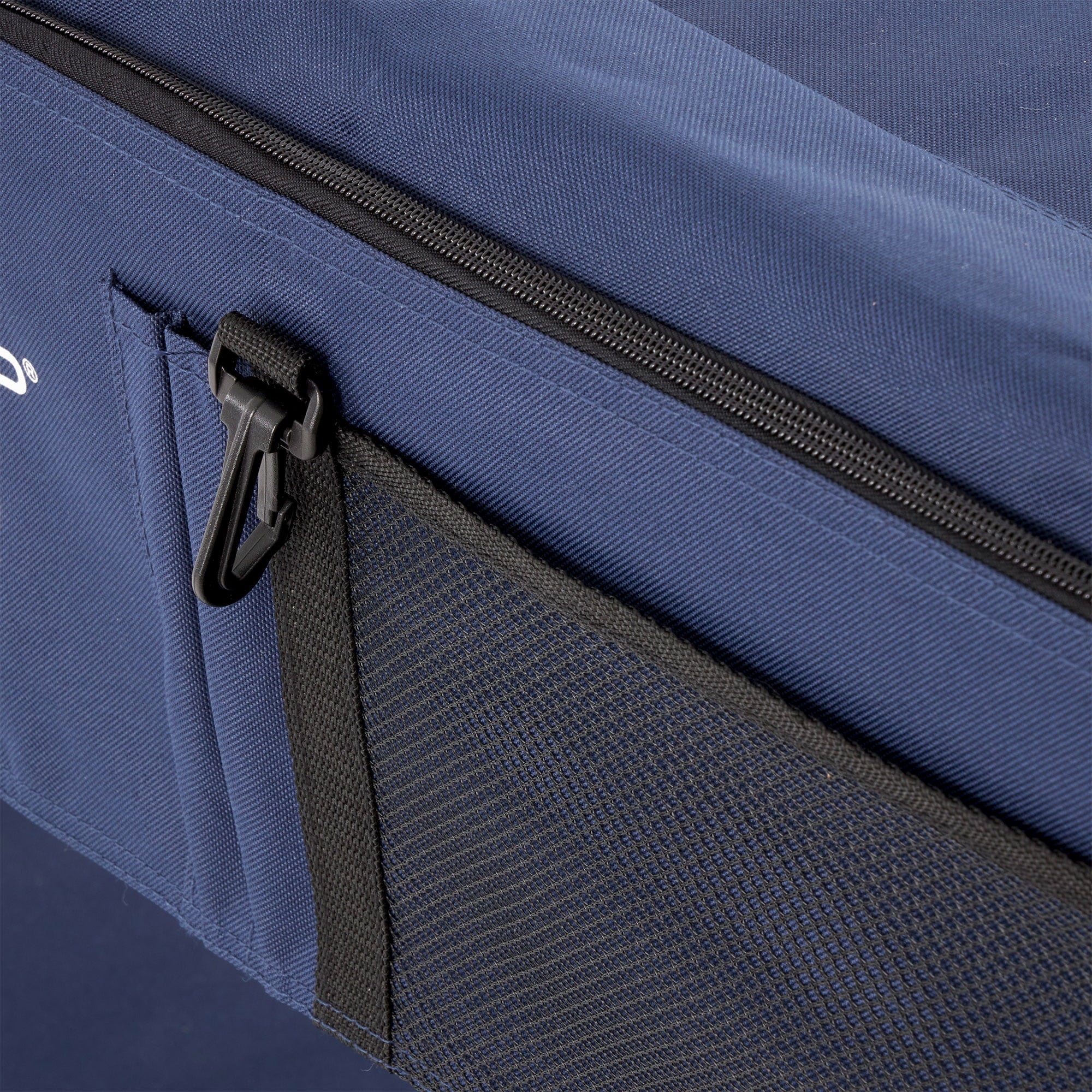 Disc-O-Bed XL Cam-O-Bunk Benchable Double Cot with Storage Organizers, Navy - Image 12