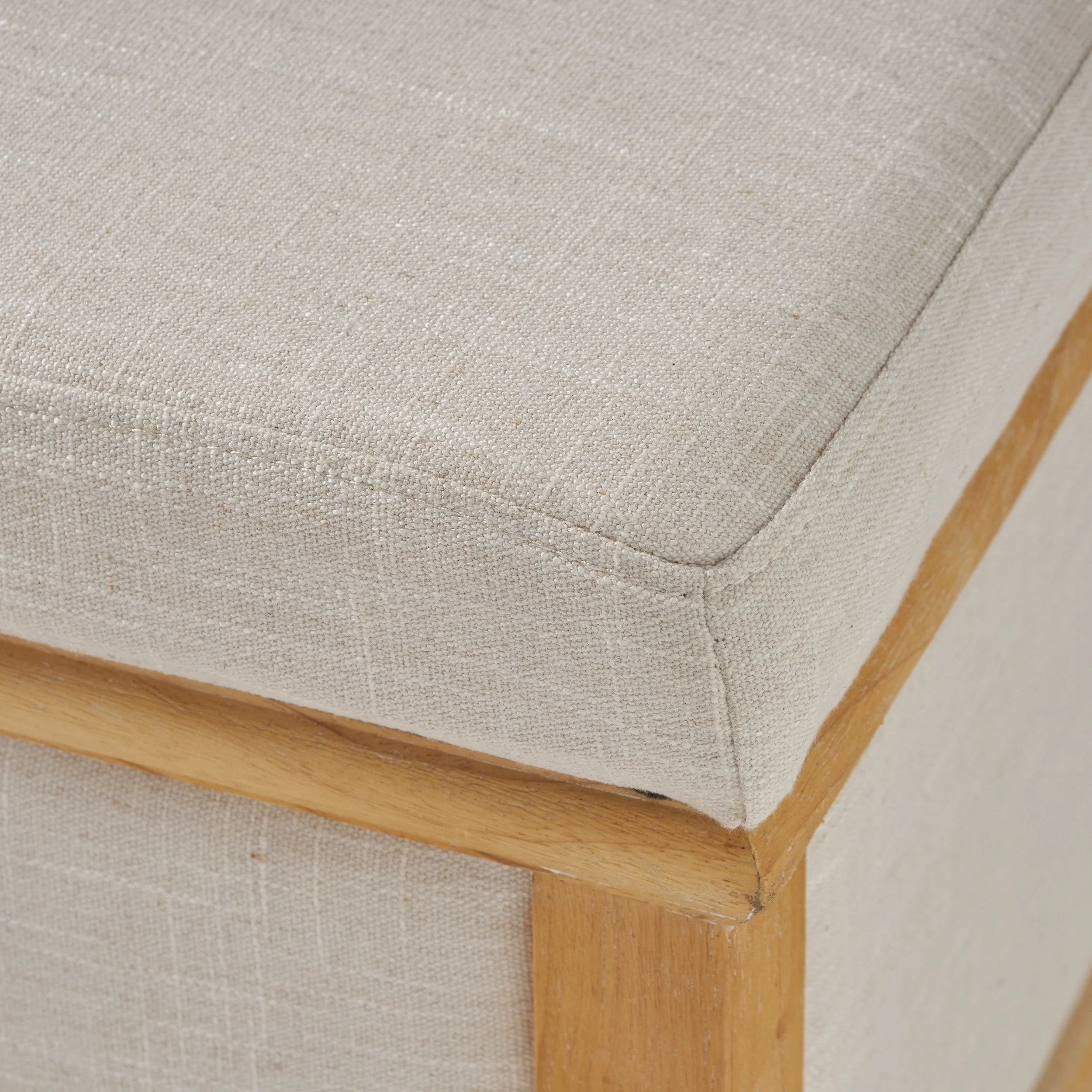 Noble House Hampton Contemporary Fabric Upholstered Storage Ottoman, White and Blue Floral - Image 88