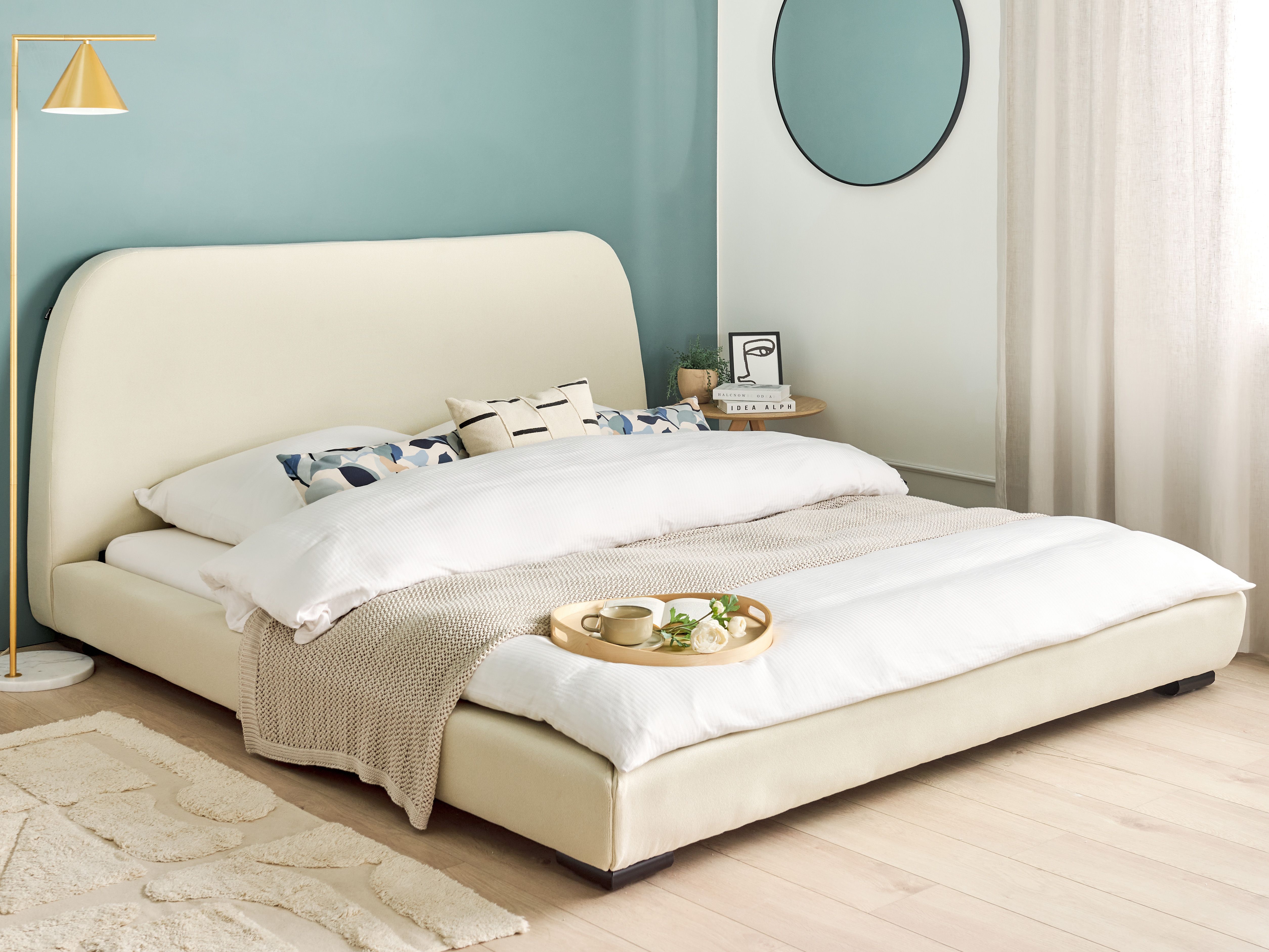 Waterbed Fabric ROISEL 180 x 200 cm (EU Super King) Light Beige