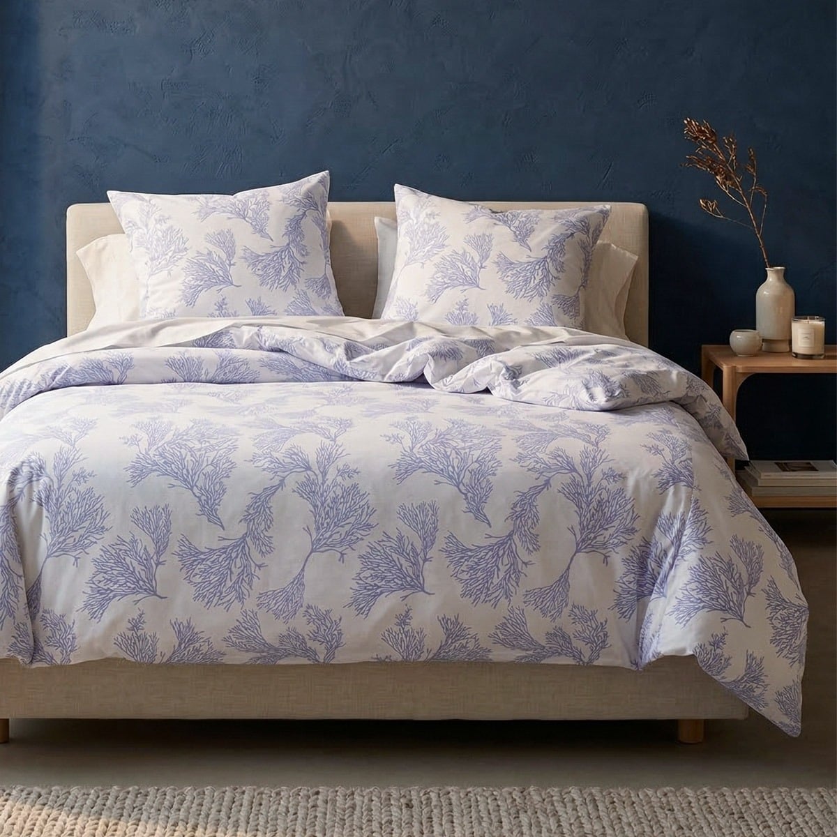 Pościel CORAL bawełniana ze wzorem 220x200 + 2*70x80 cm