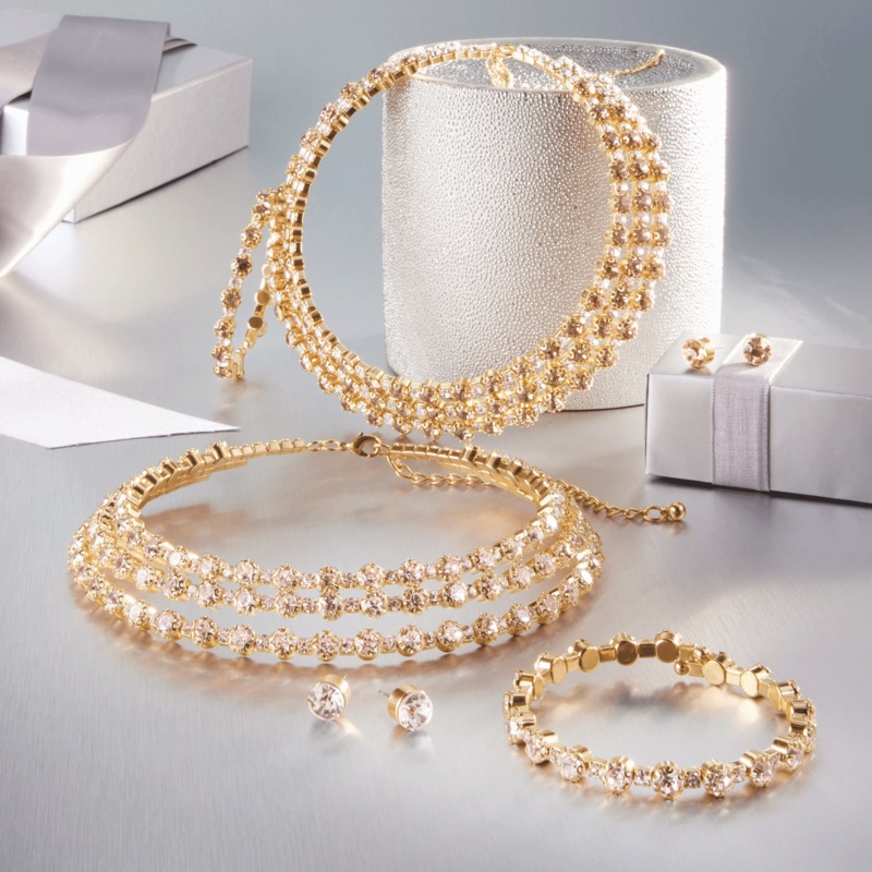 Crystal Row Jewelry Set - MIDNIGHT VELVET CATALOG